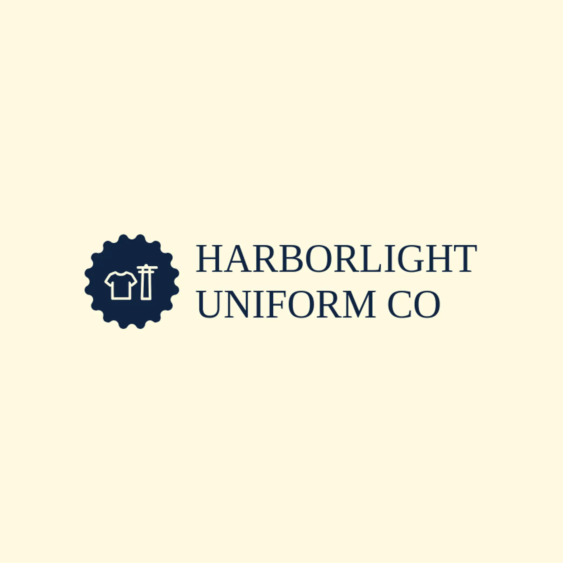 Harborlight Uniform Co logo for scrub
