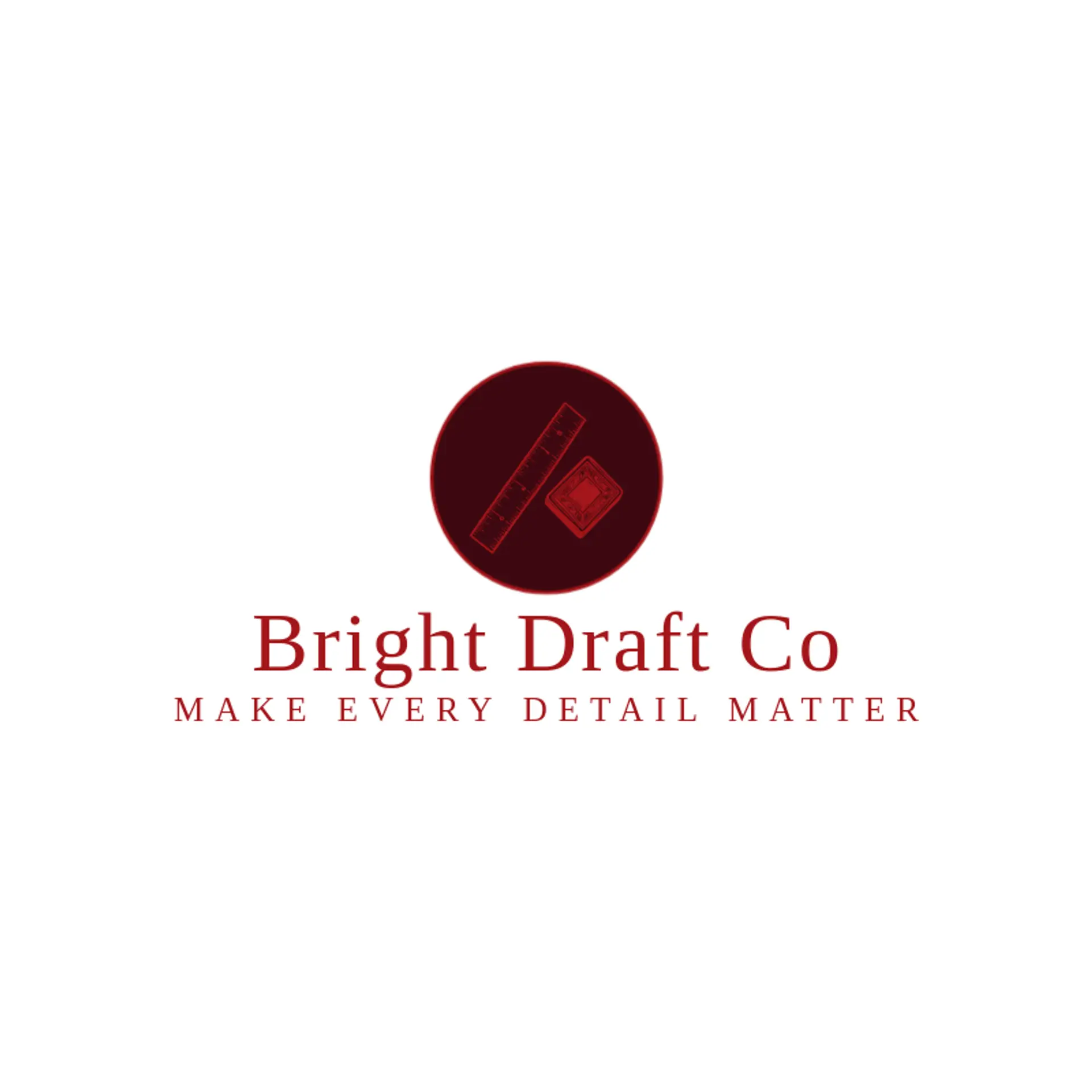 Bright Draft Co logo for designer