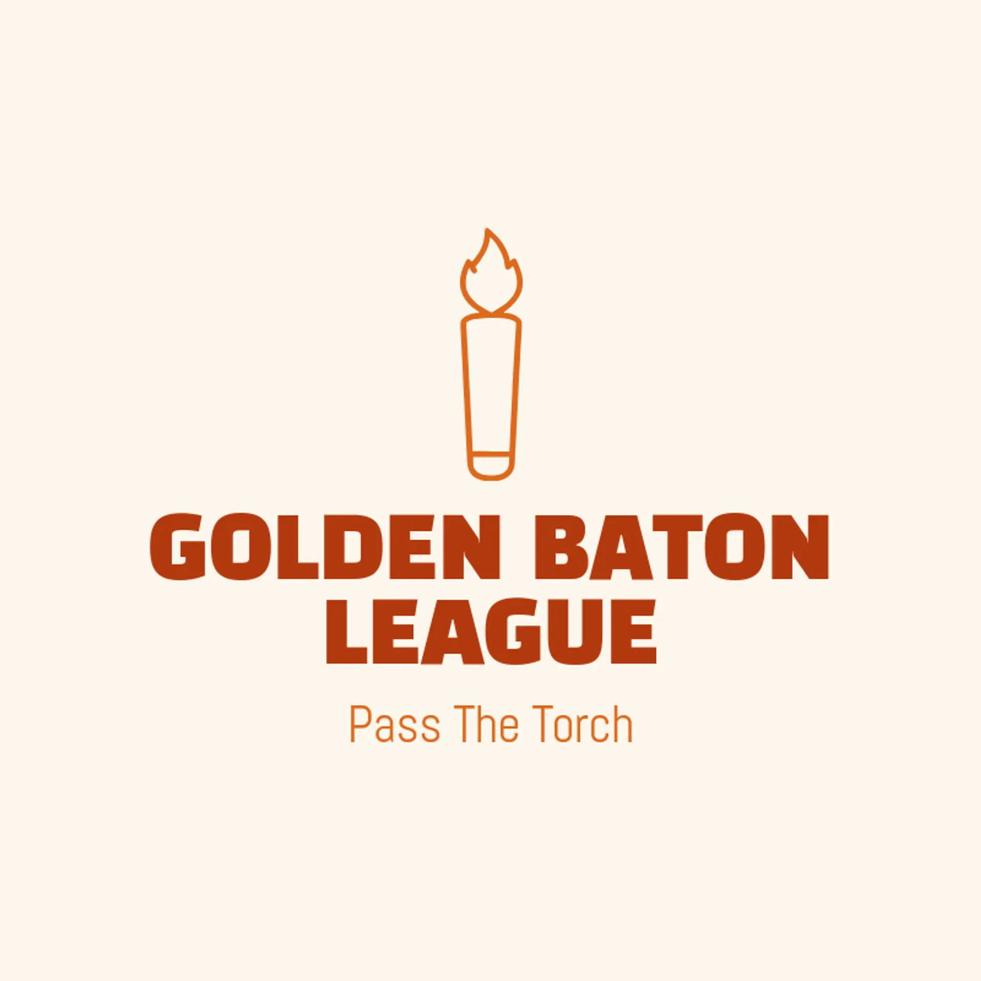 Golden Baton League logo for track and field