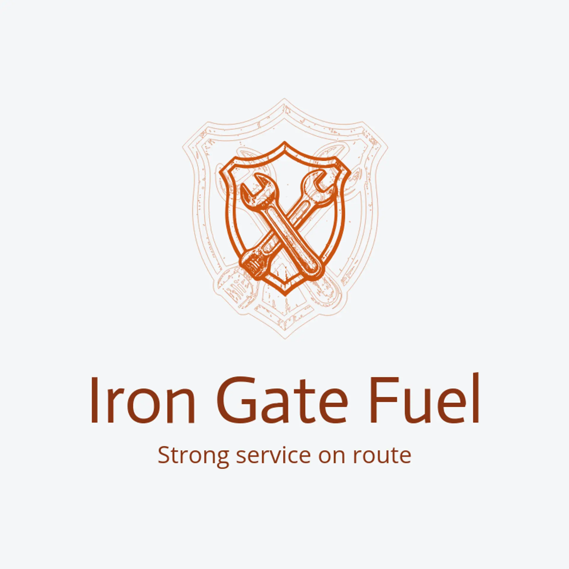 Iron Gate Fuel logo for gas station