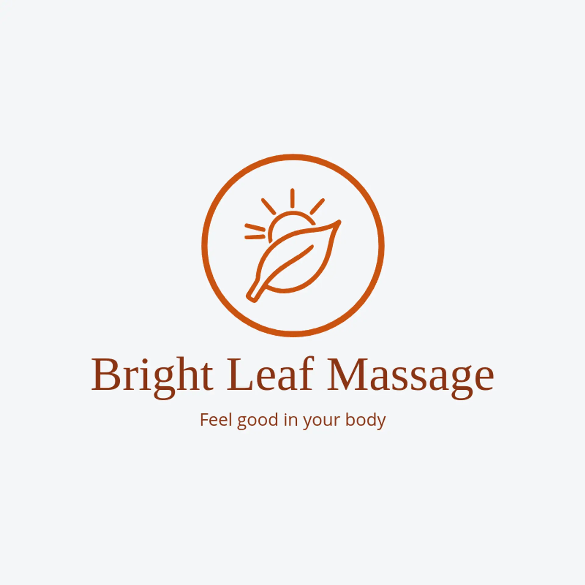 Bright Leaf Massage logo for massage