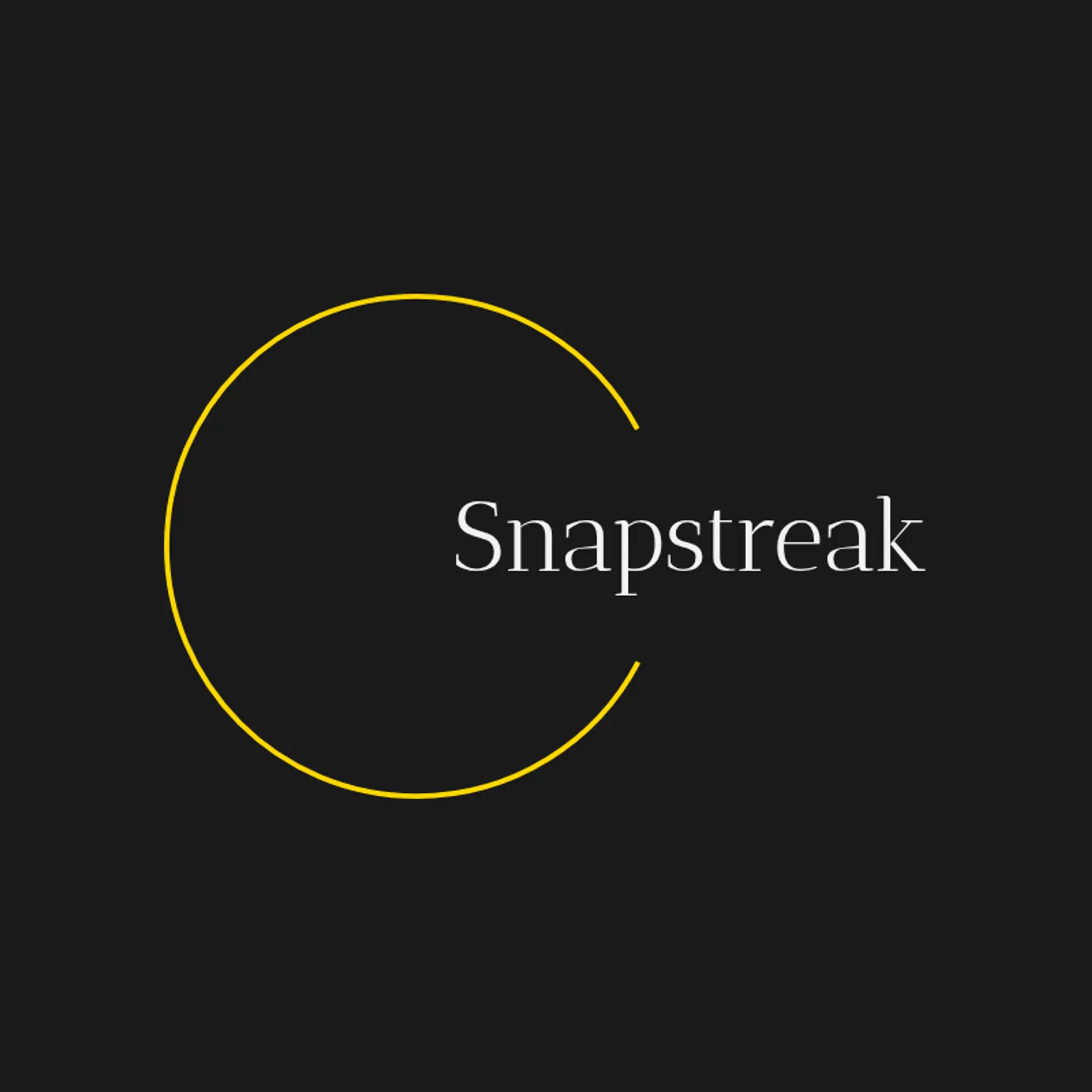 SnapStreak logo for cool photography