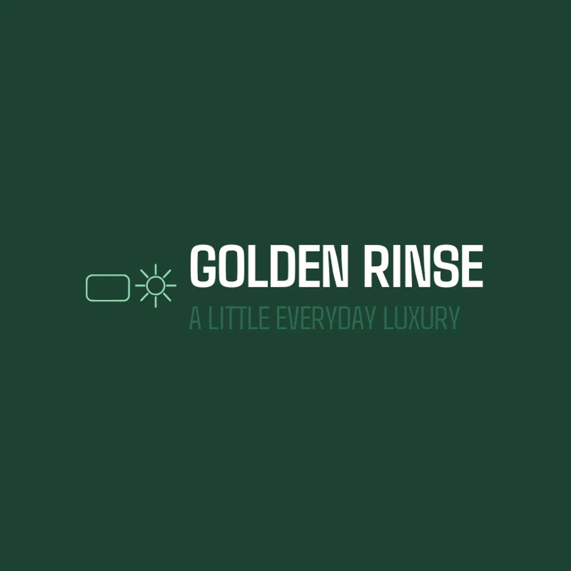 Golden Rinse logo for soap