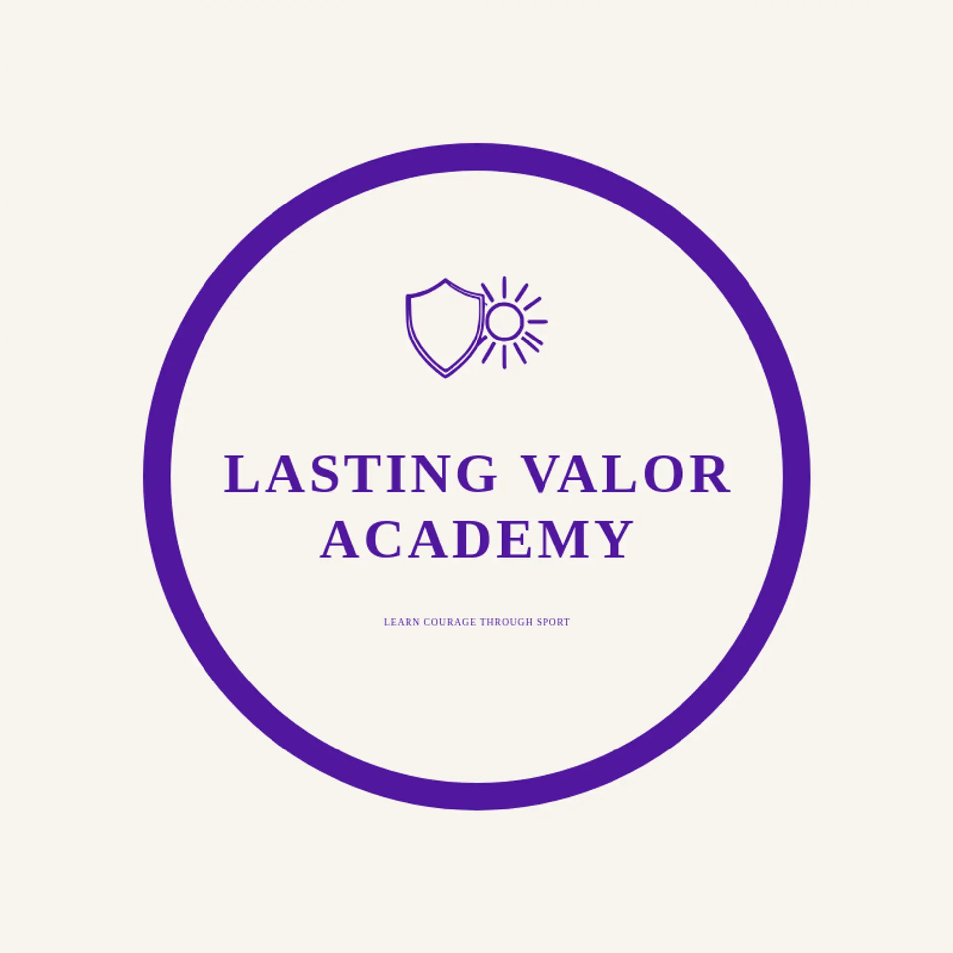 Lasting Valor Academy logo for spartan