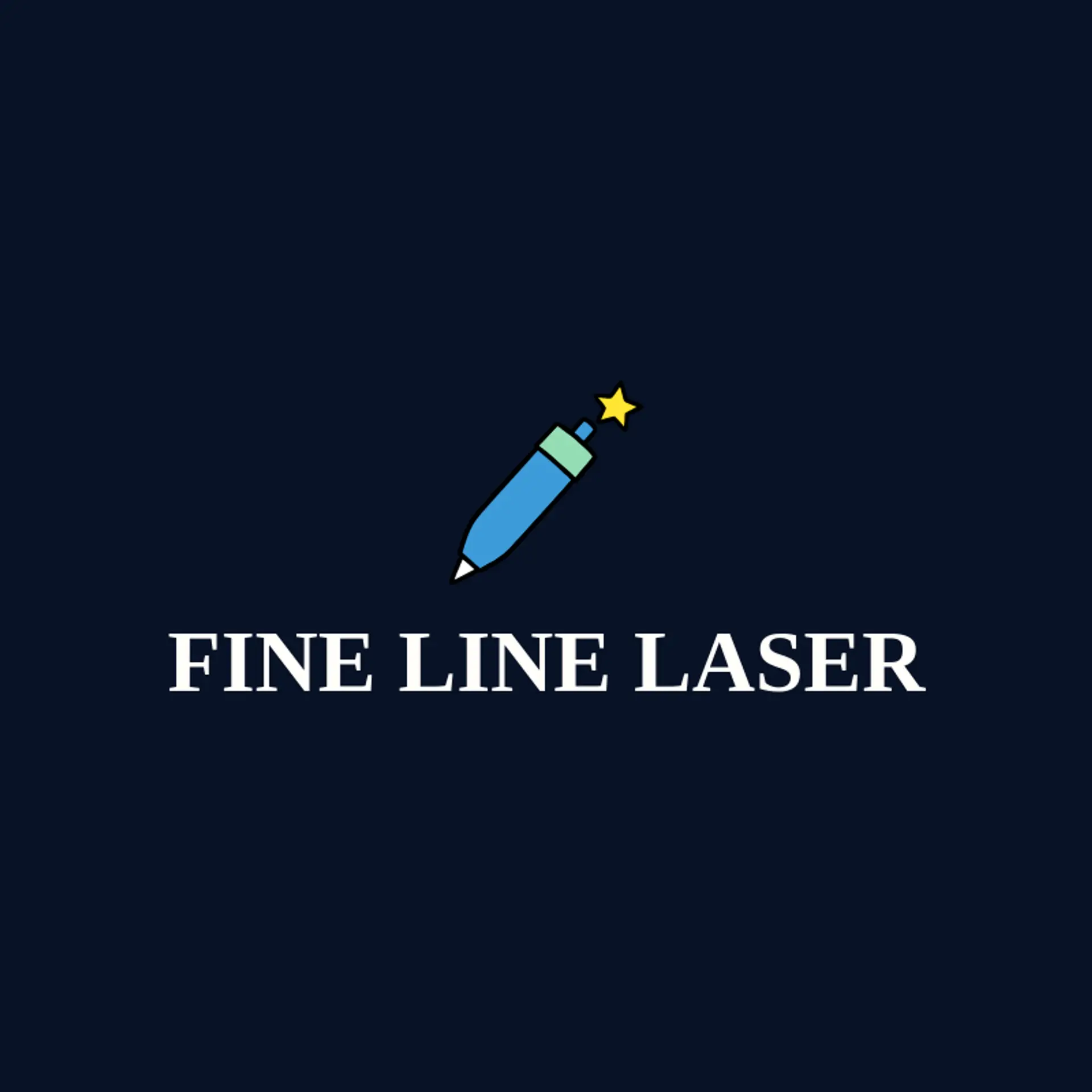 Fine Line Laser logo for laser engraving