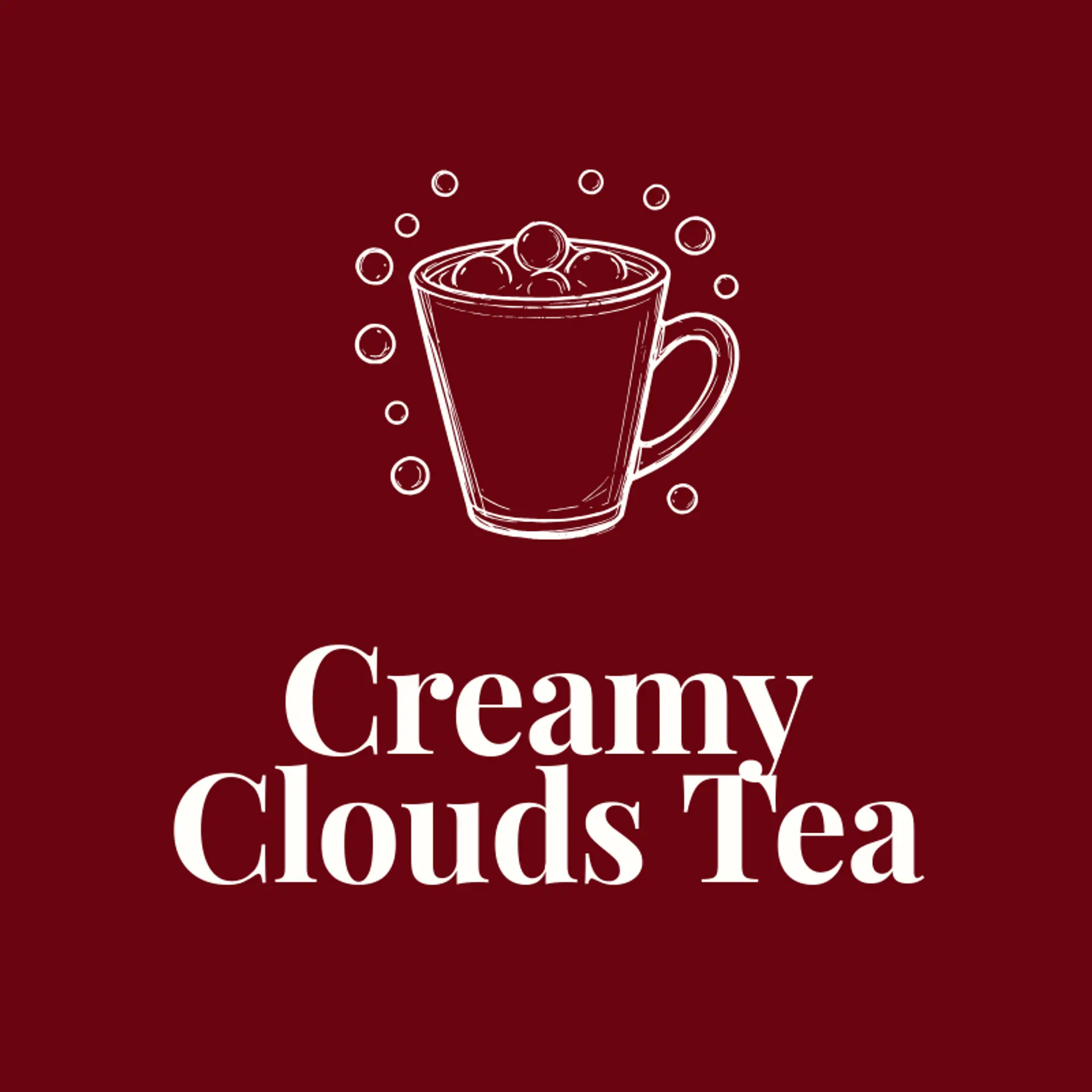 Creamy Clouds Tea logo for milk tea