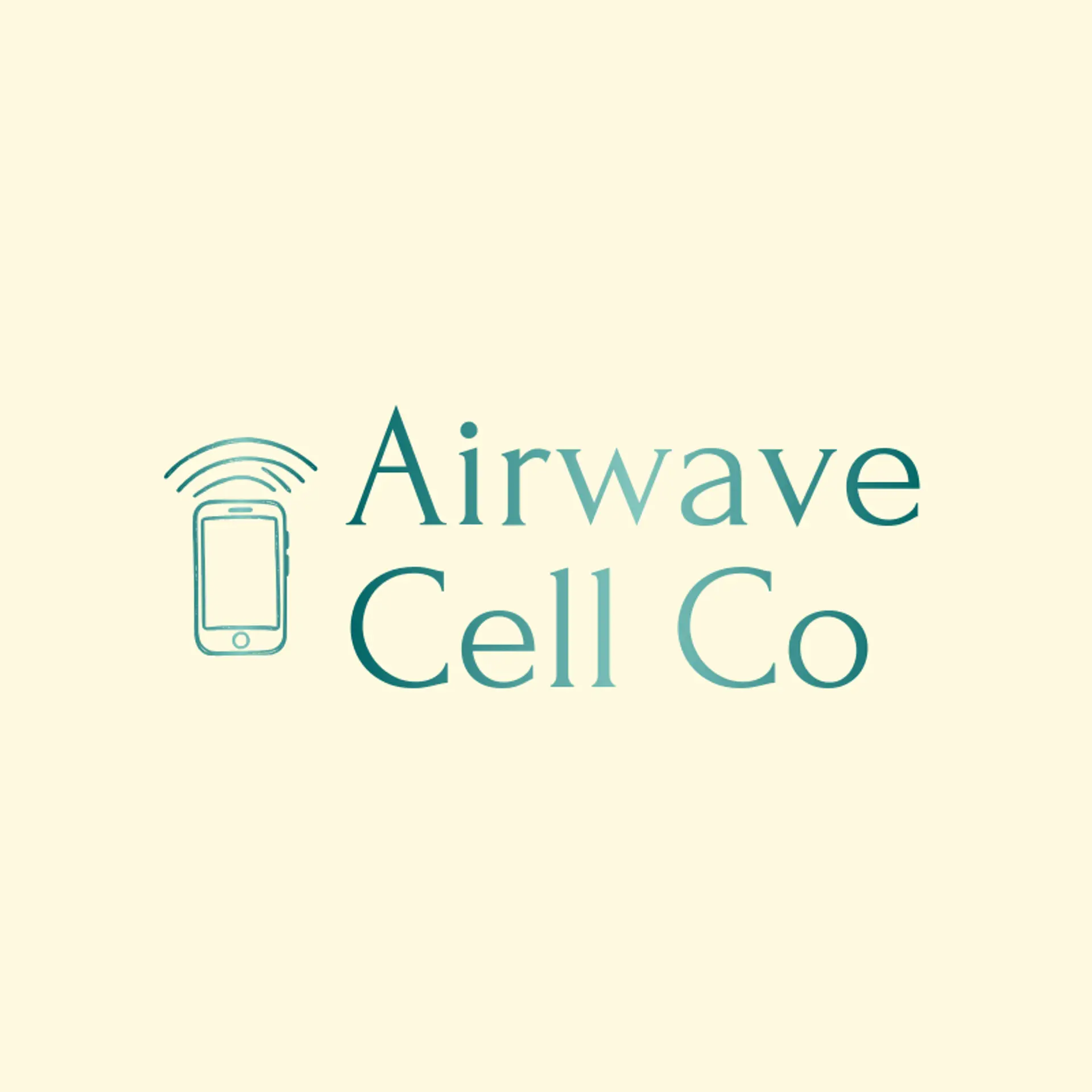 Airwave Cell Co logo for cell phone