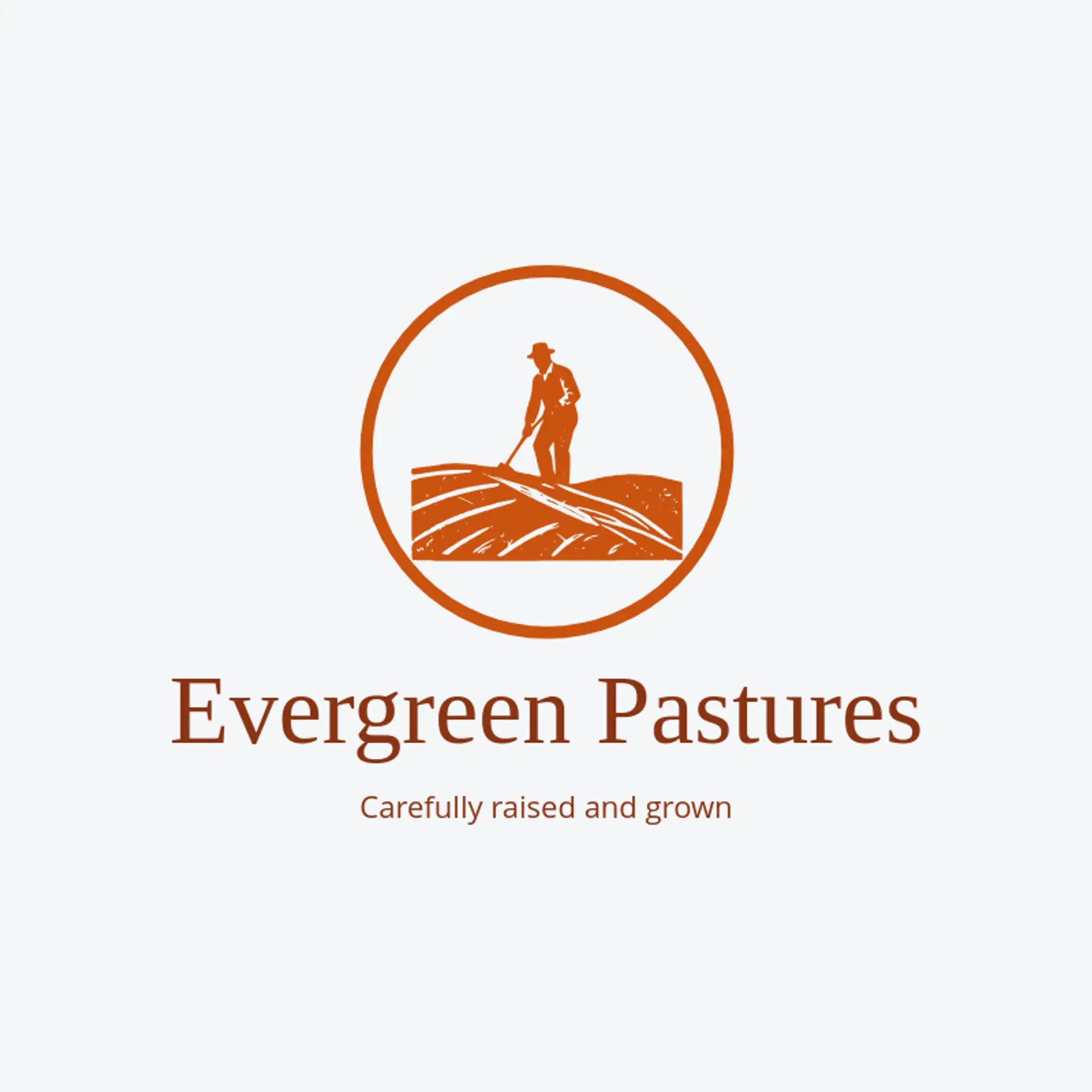 Evergreen Pastures logo for farming