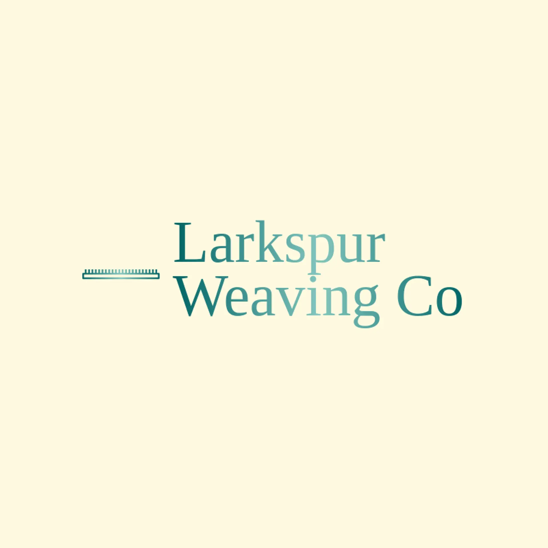 Larkspur Weaving Co logo for loom