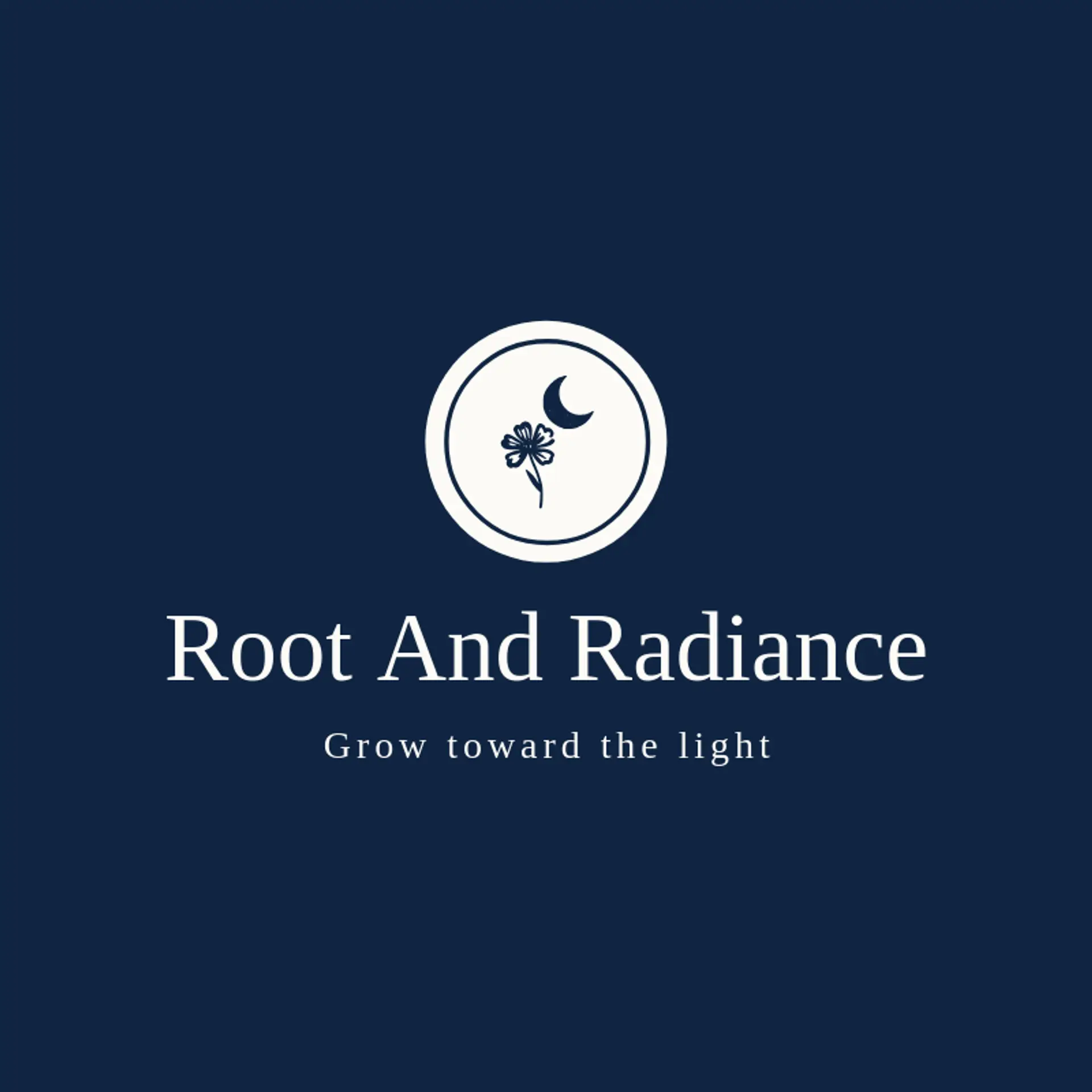 Root and Radiance logo for blossom