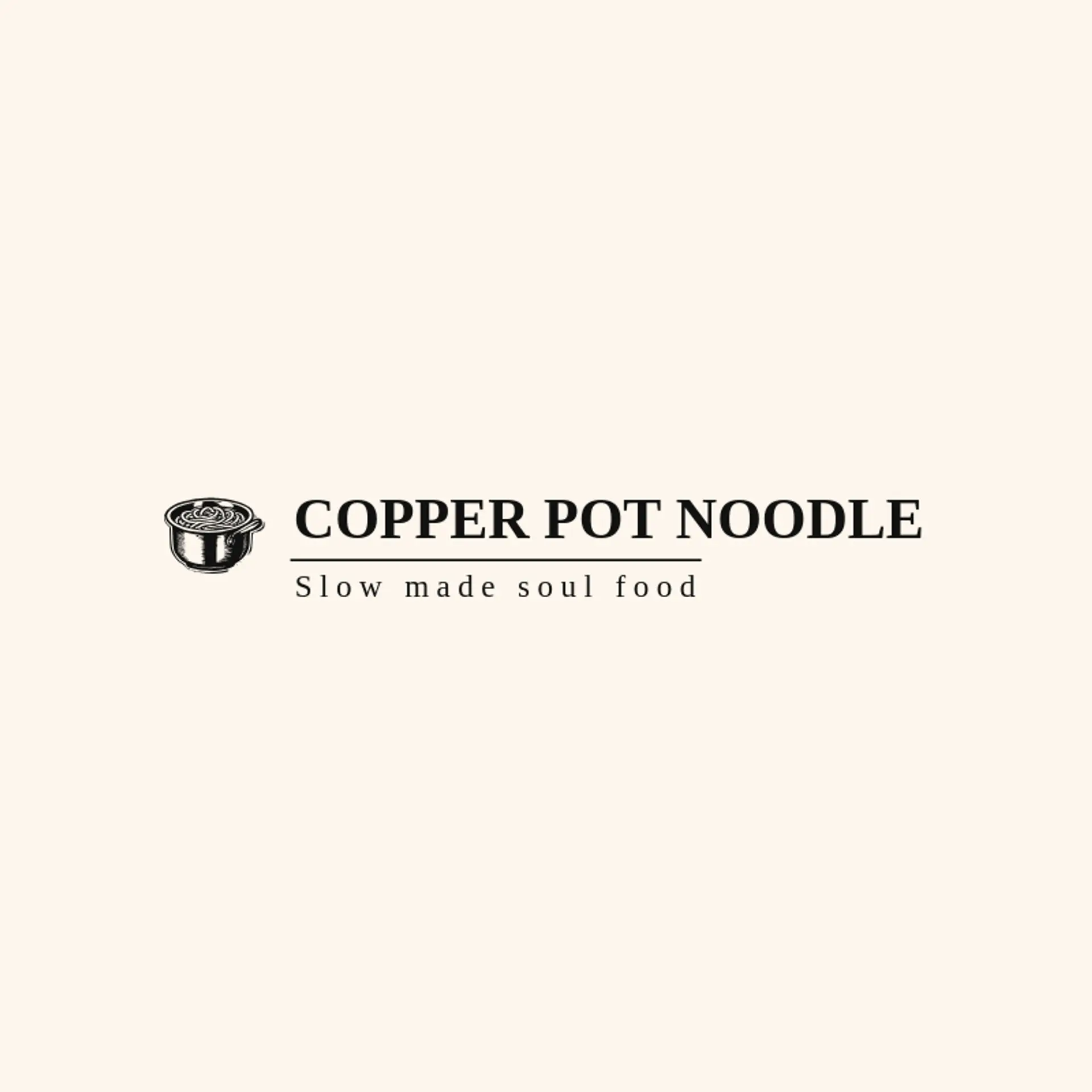 Copper Pot Noodle logo for noodle