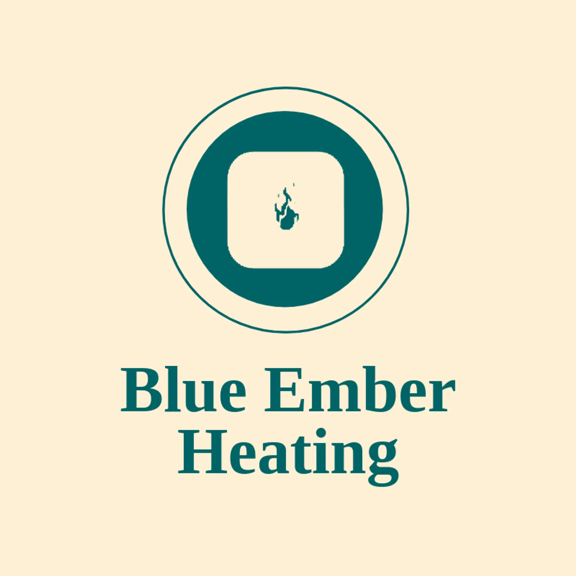 Blue Ember Heating logo for heat