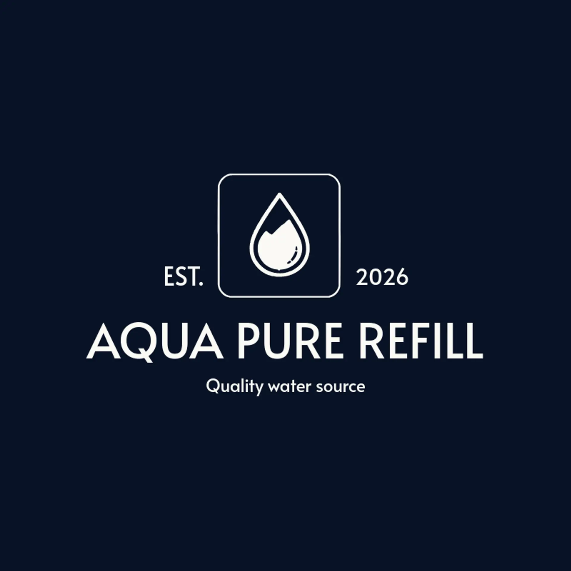 Aqua Pure Refill logo for water refilling station