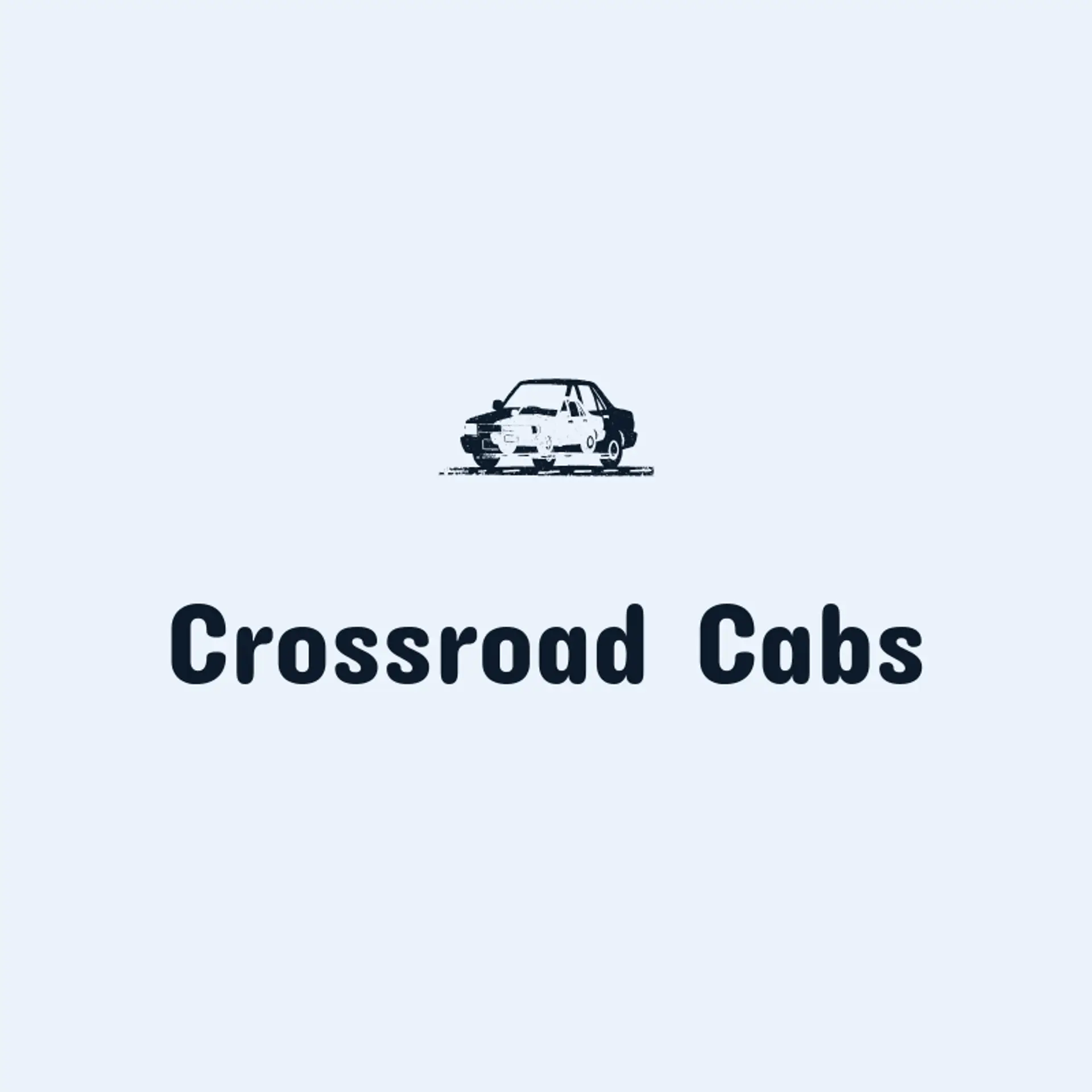 Crossroad Cabs logo for taxi