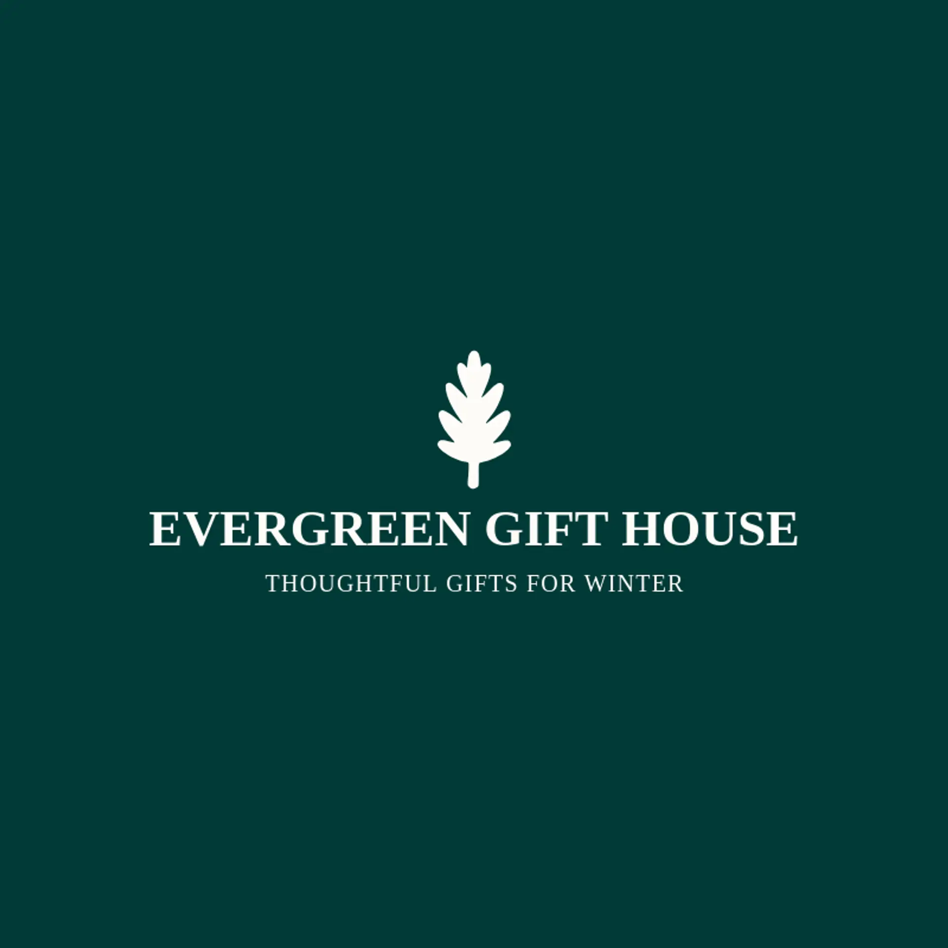 Evergreen Gift House logo for holiday