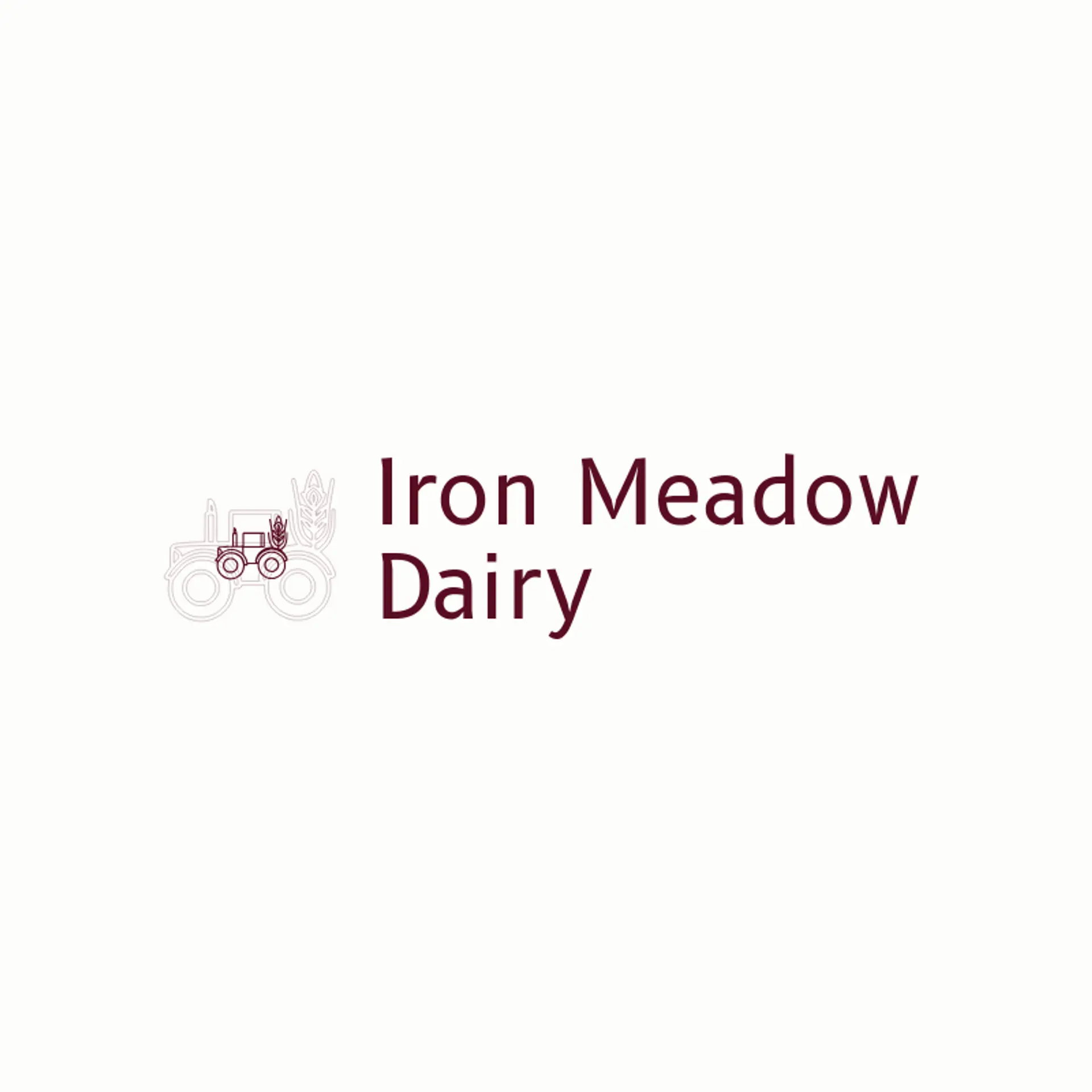 Iron Meadow Dairy logo for dairy farm