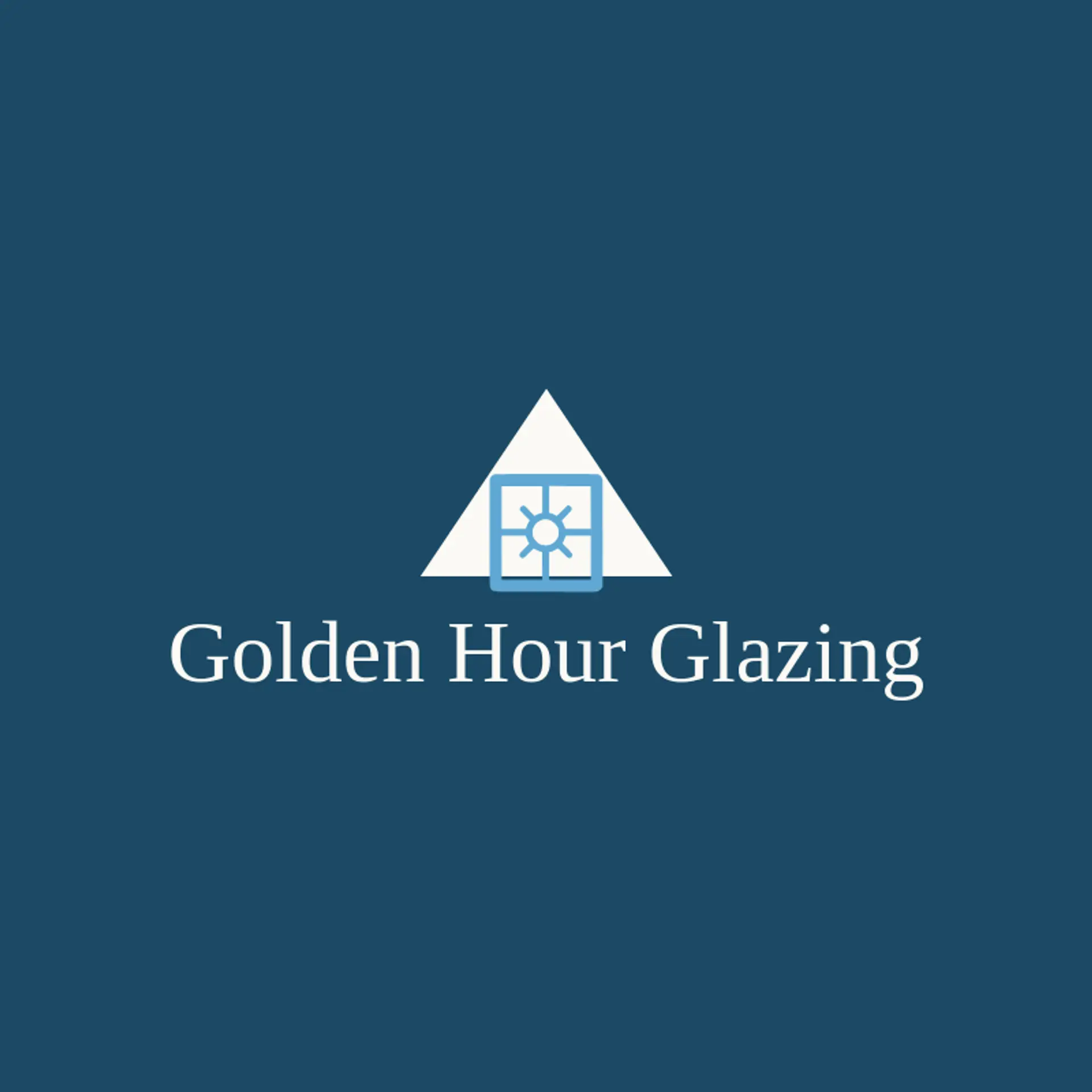 Golden Hour Glazing logo for glass