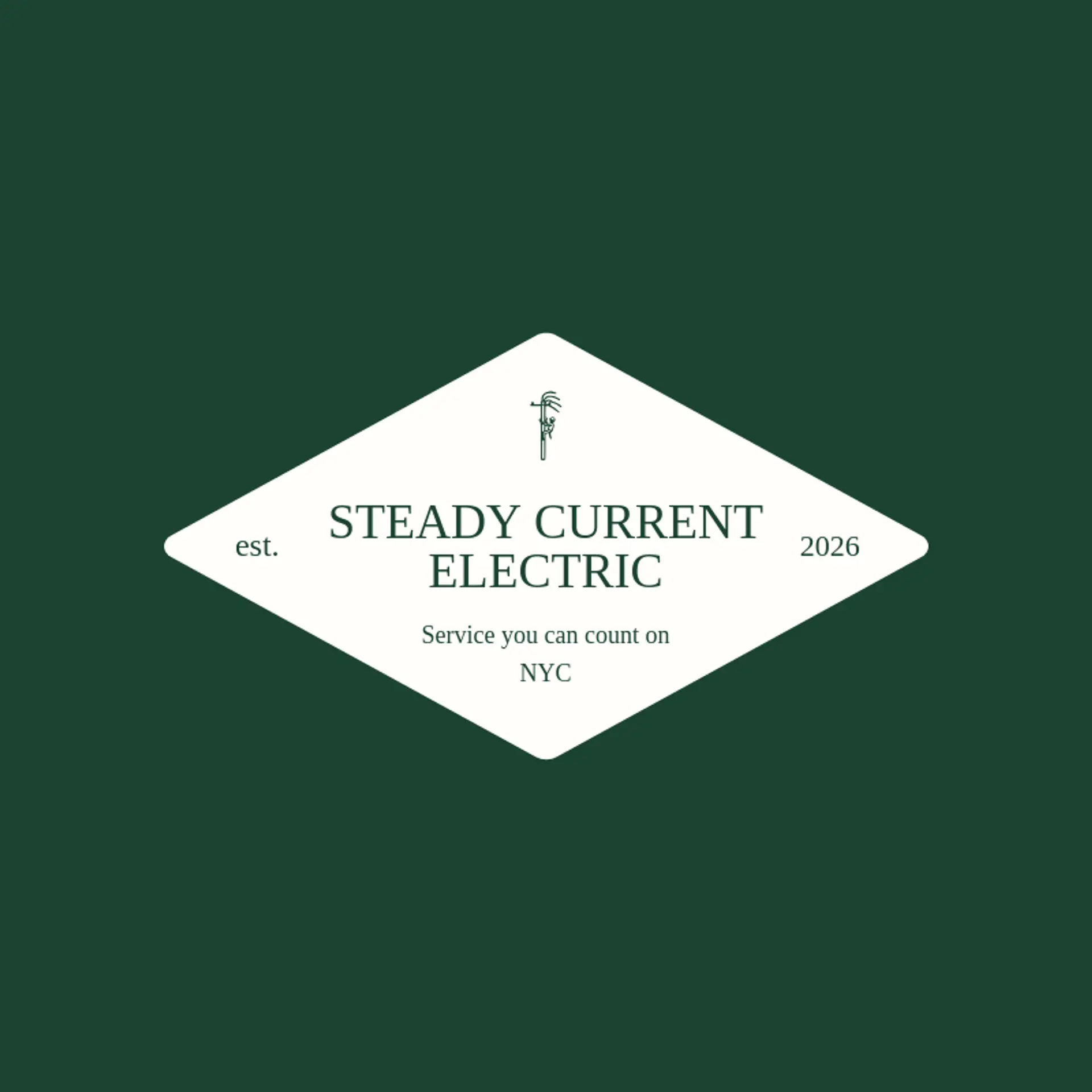 Steady Current Electric logo for lineman