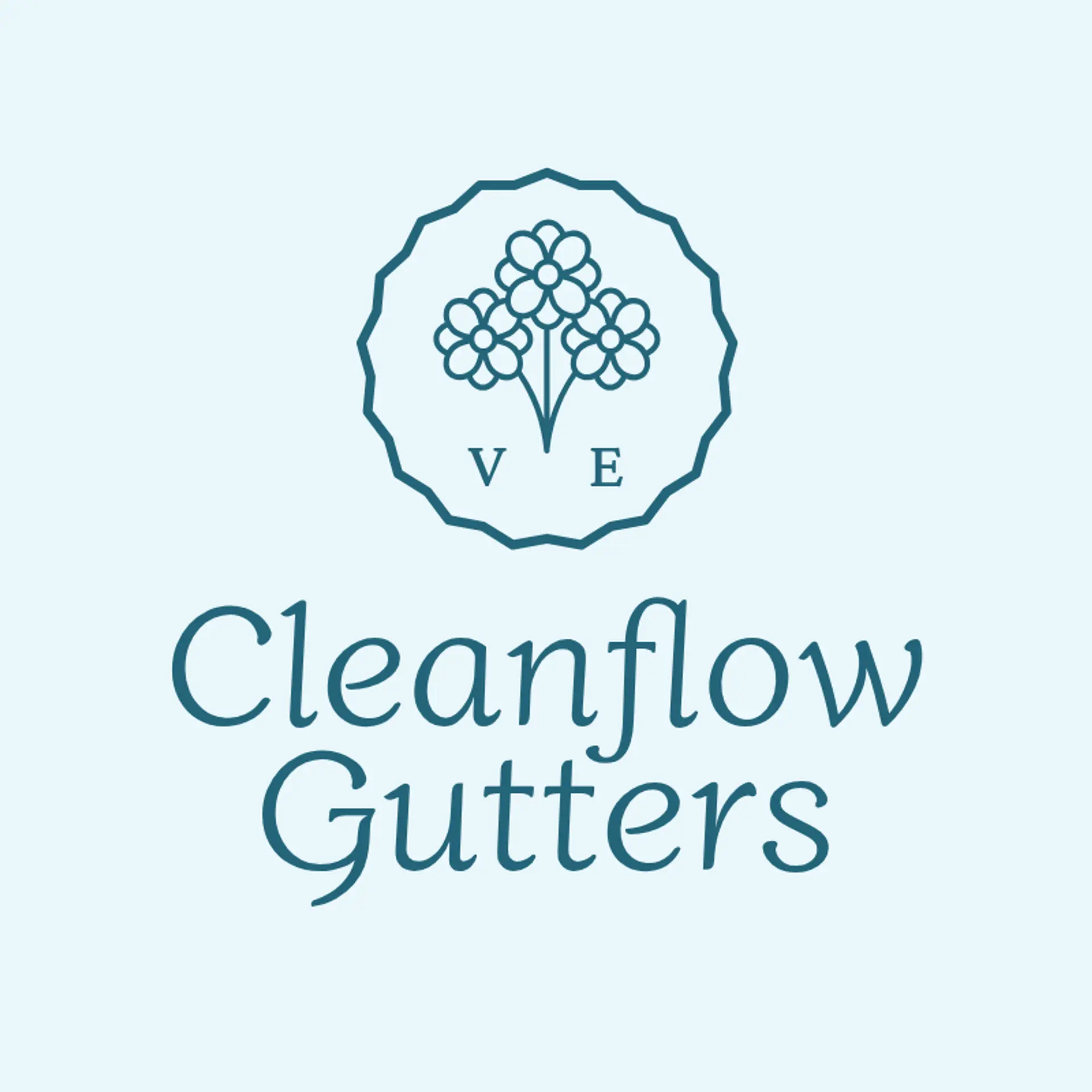 CleanFlow Gutters logo for gutter cleaning