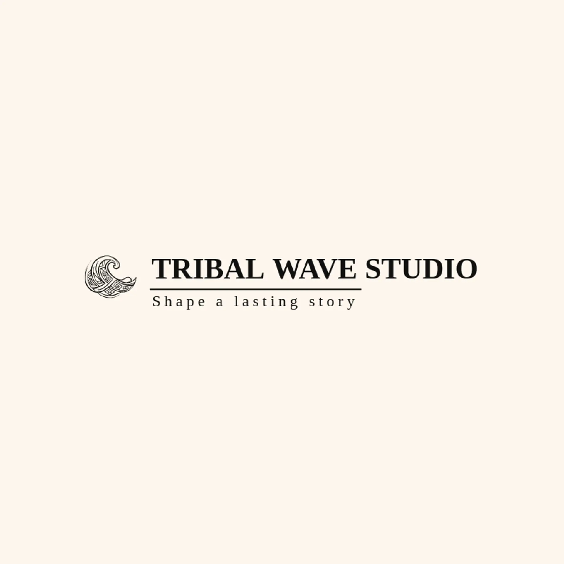 Tribal Wave Studio logo for tribal