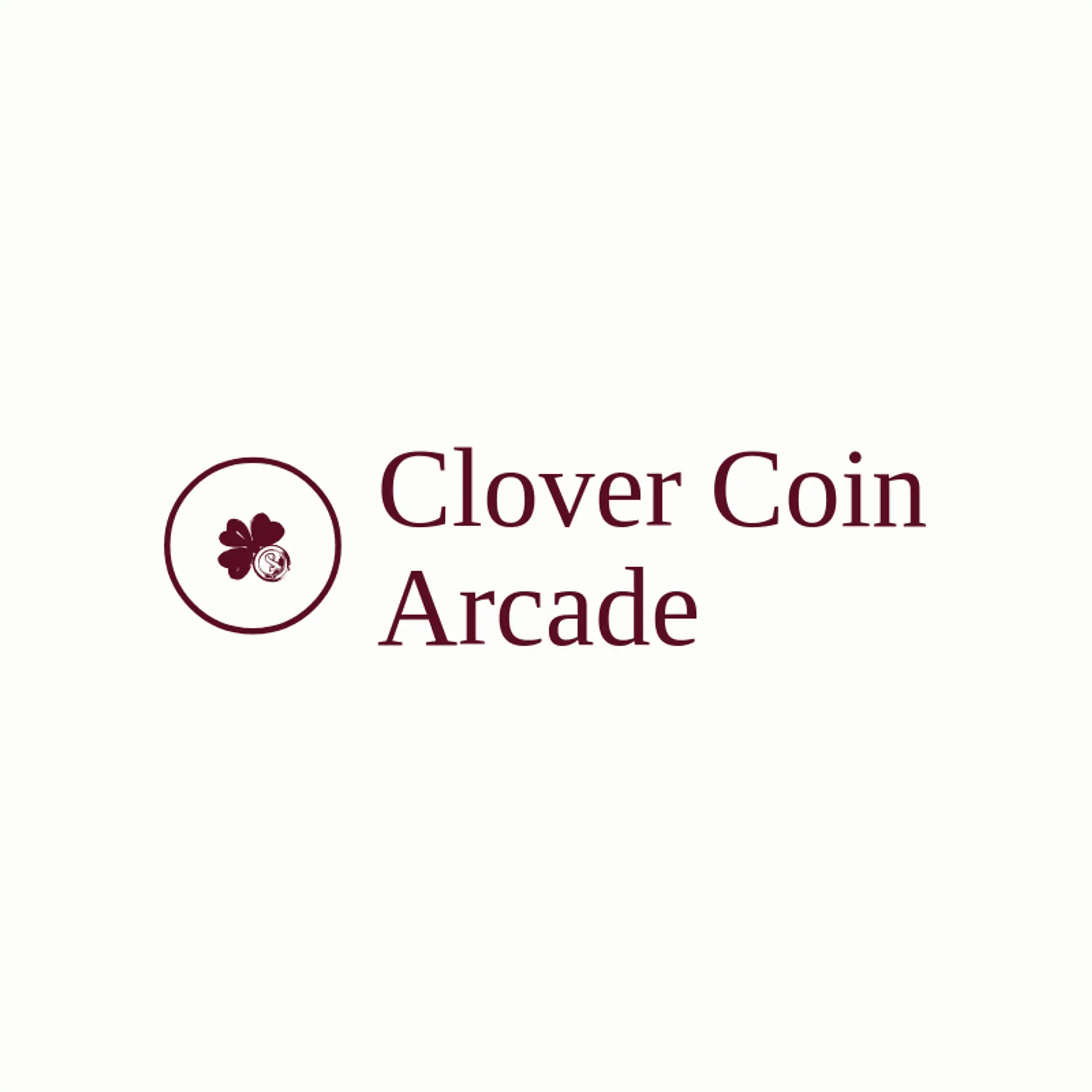 Clover Coin Arcade logo for pixelated