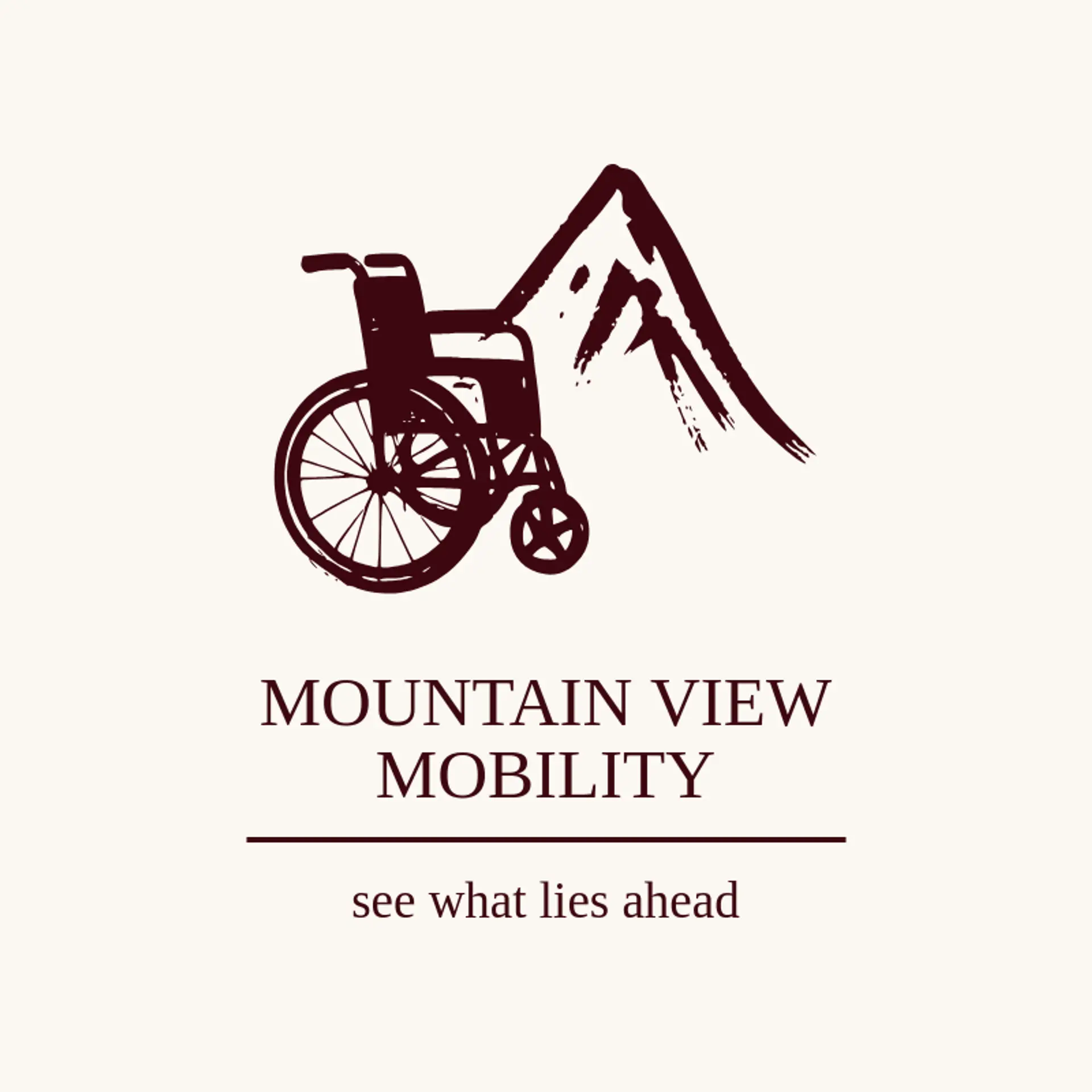 Mountain View Mobility logo for wheelchair