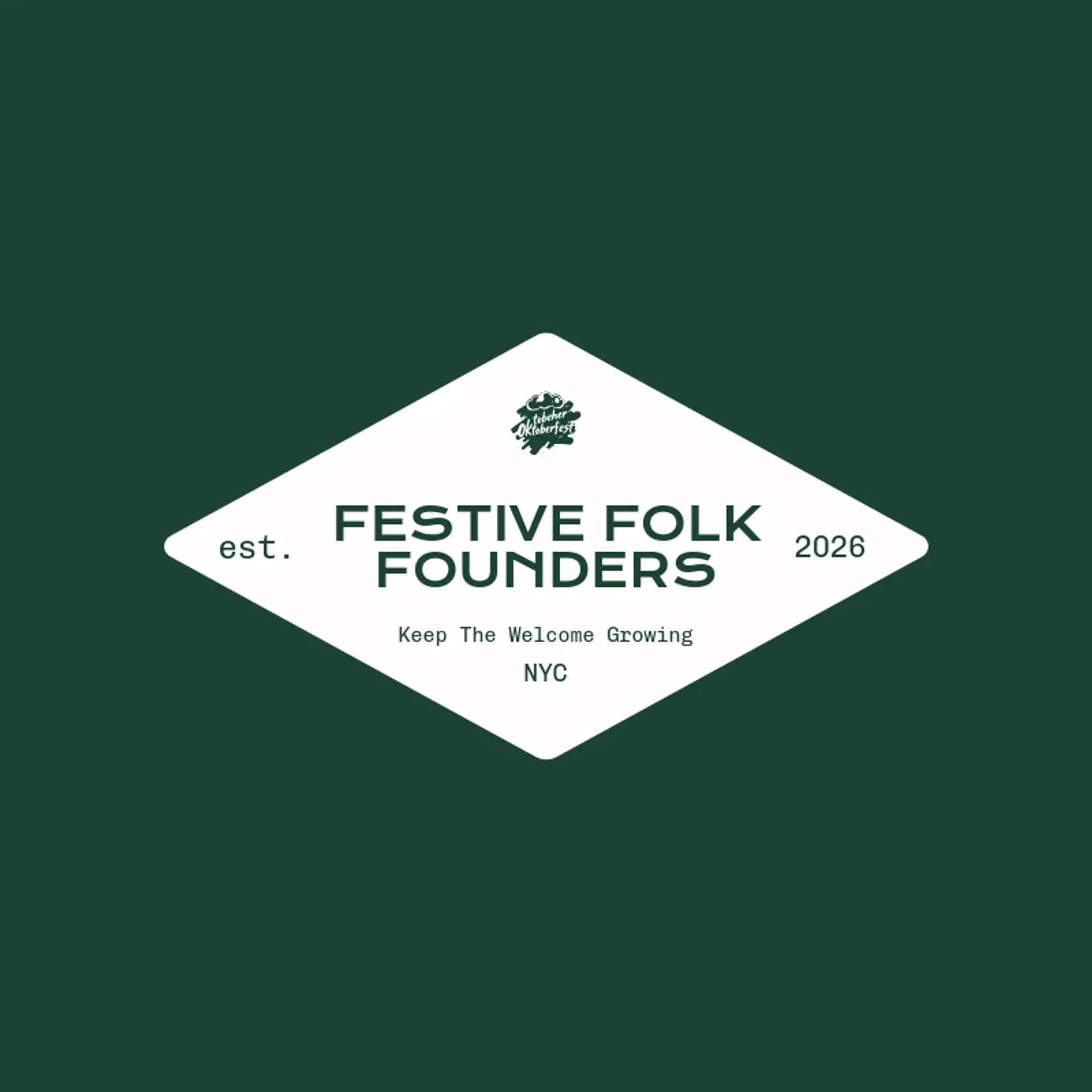 Festive Folk Founders logo for oktoberfest