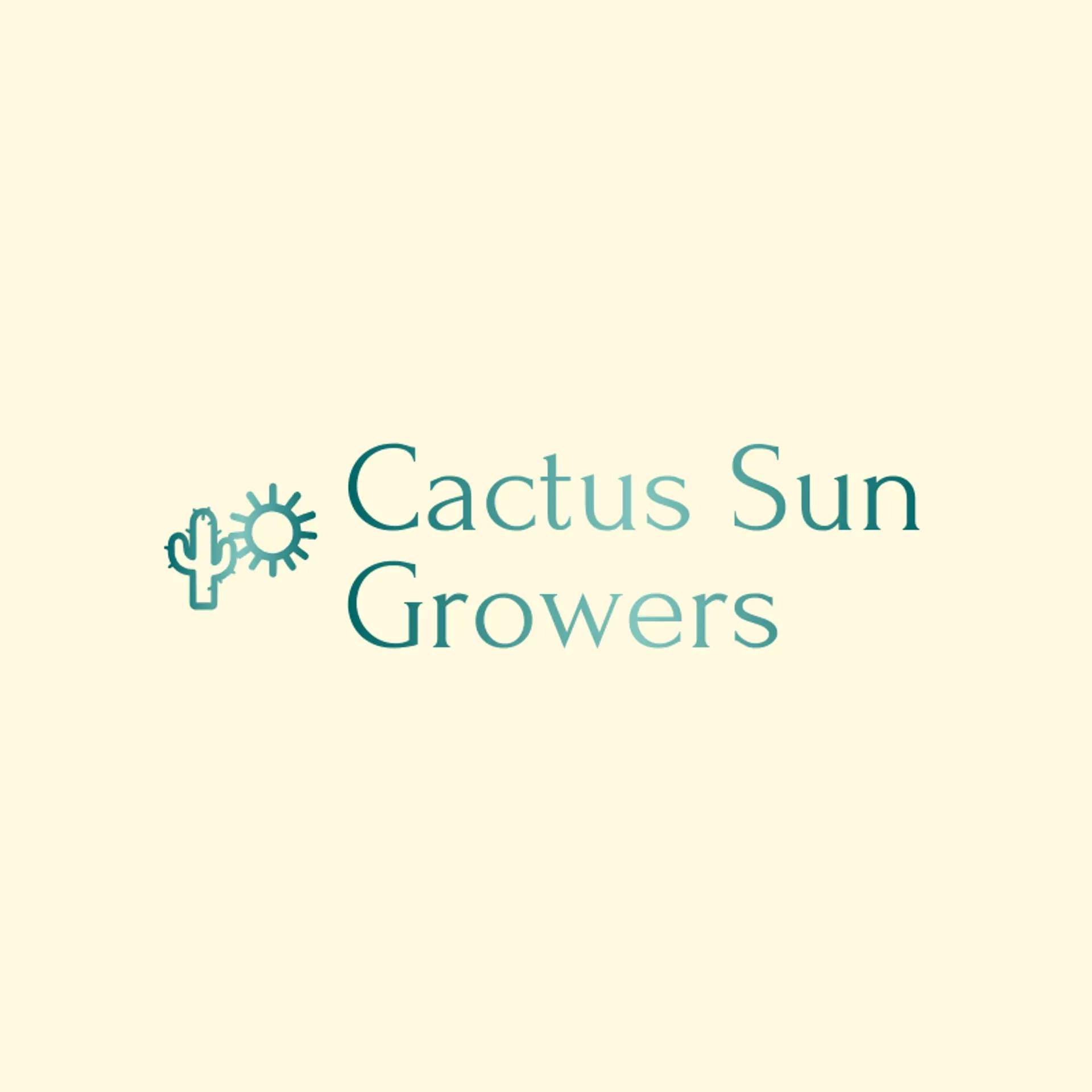 Cactus Sun Growers logo for cactus