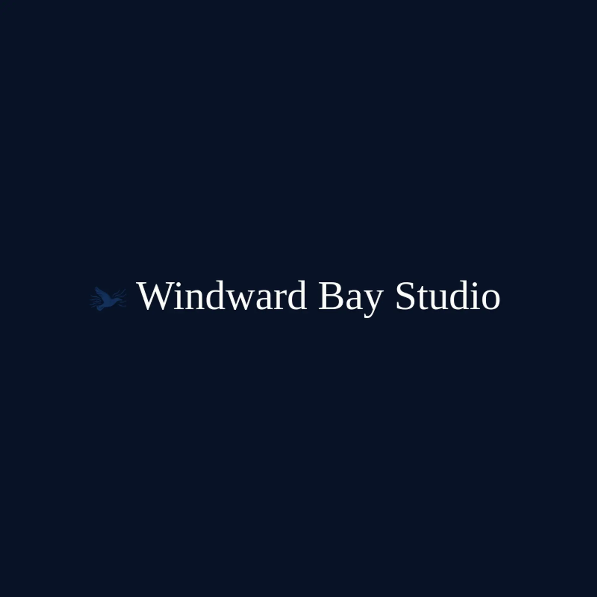 Windward Bay Studio logo for seagull