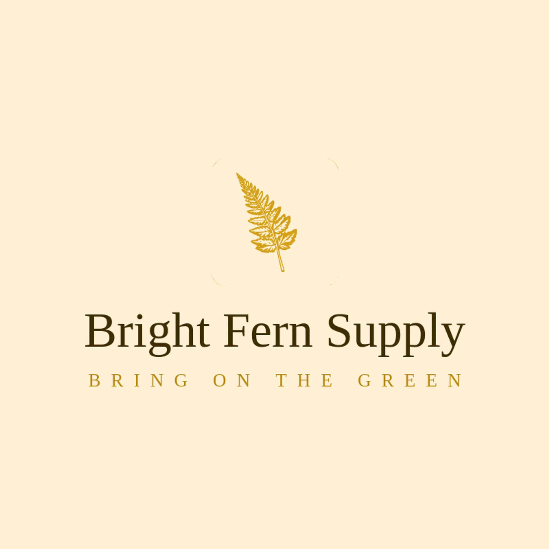 Bright Fern Supply logo for fern