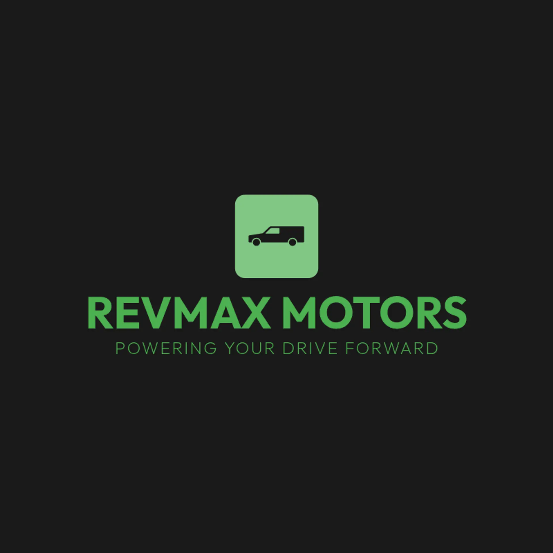 RevMax Motors logo for automotive