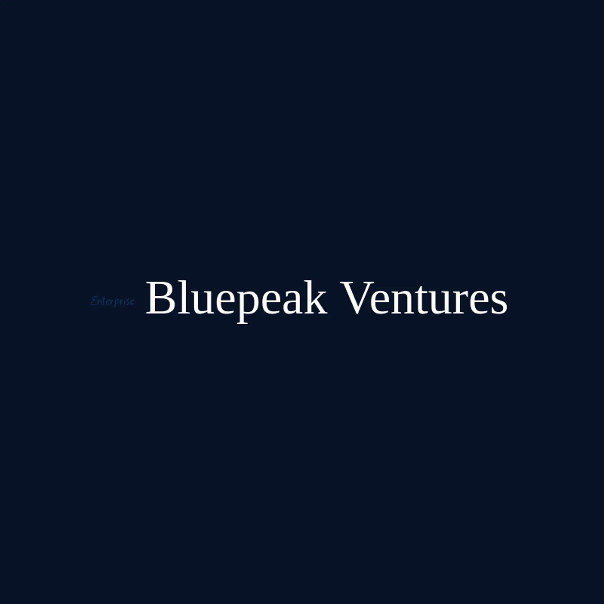 Bluepeak Ventures logo for enterprise