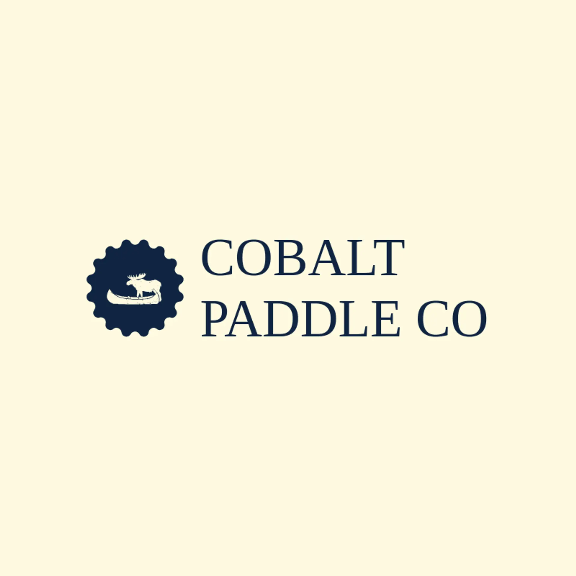 Cobalt Paddle Co logo for moose
