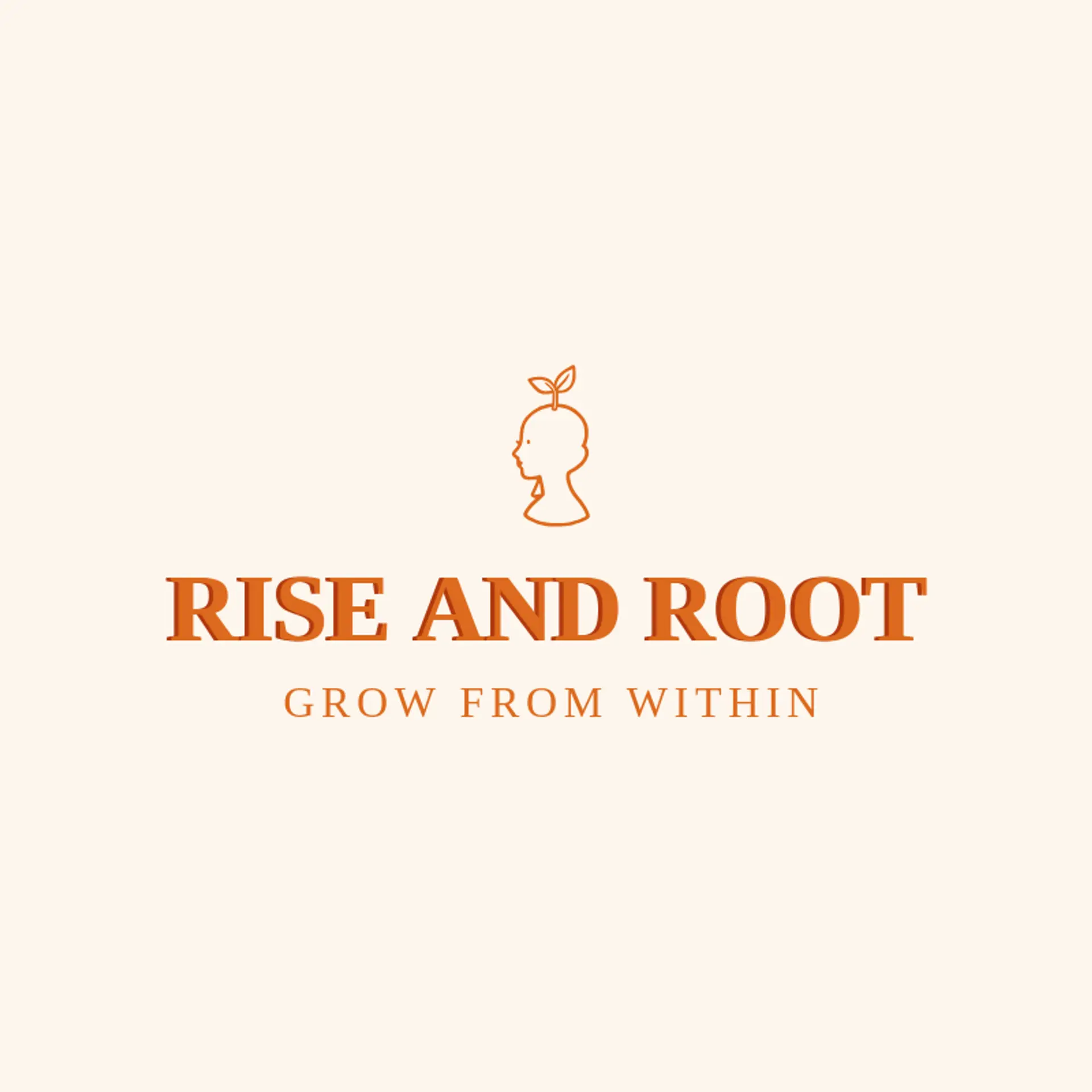 Rise and Root logo for woman