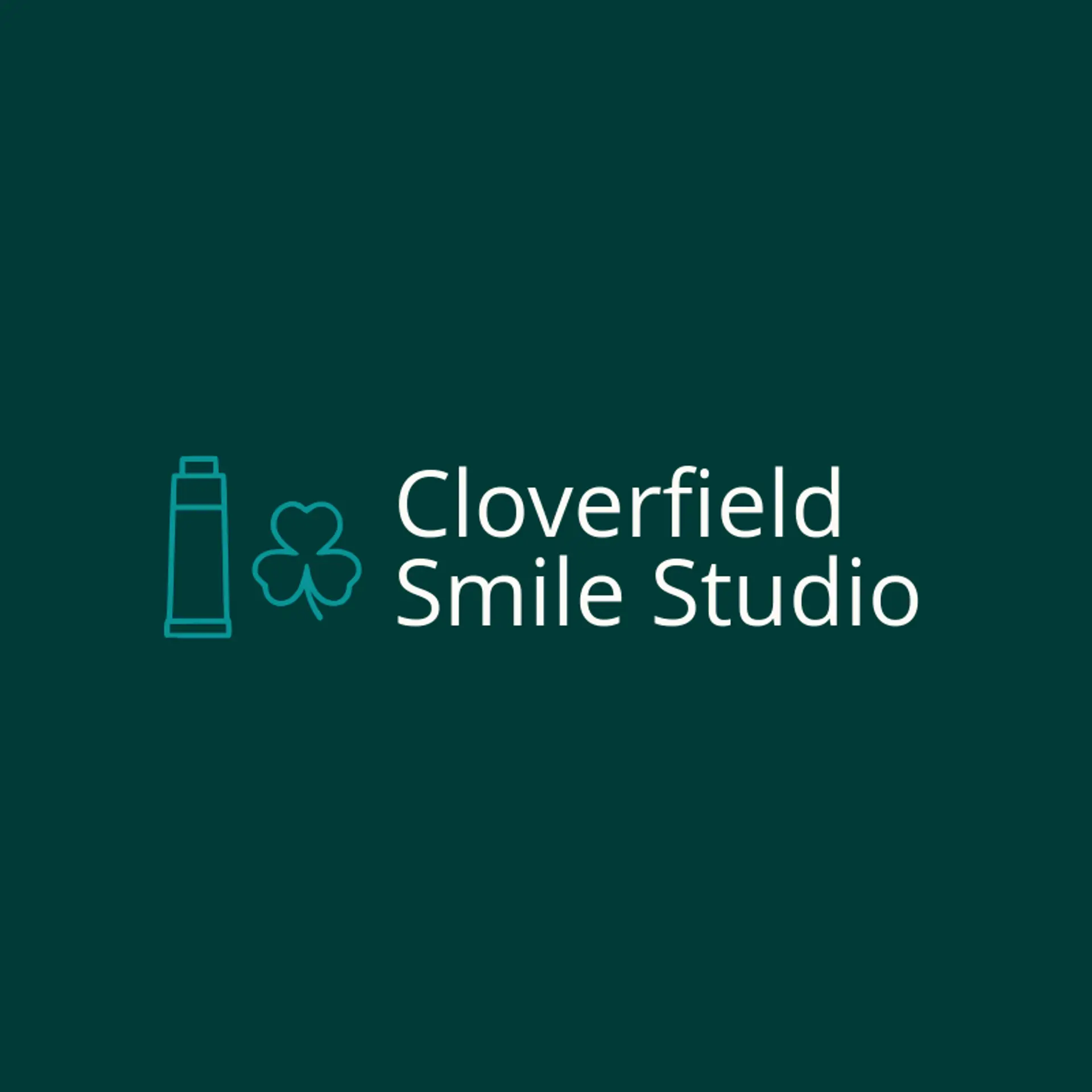 Cloverfield Smile Studio logo for toothpaste