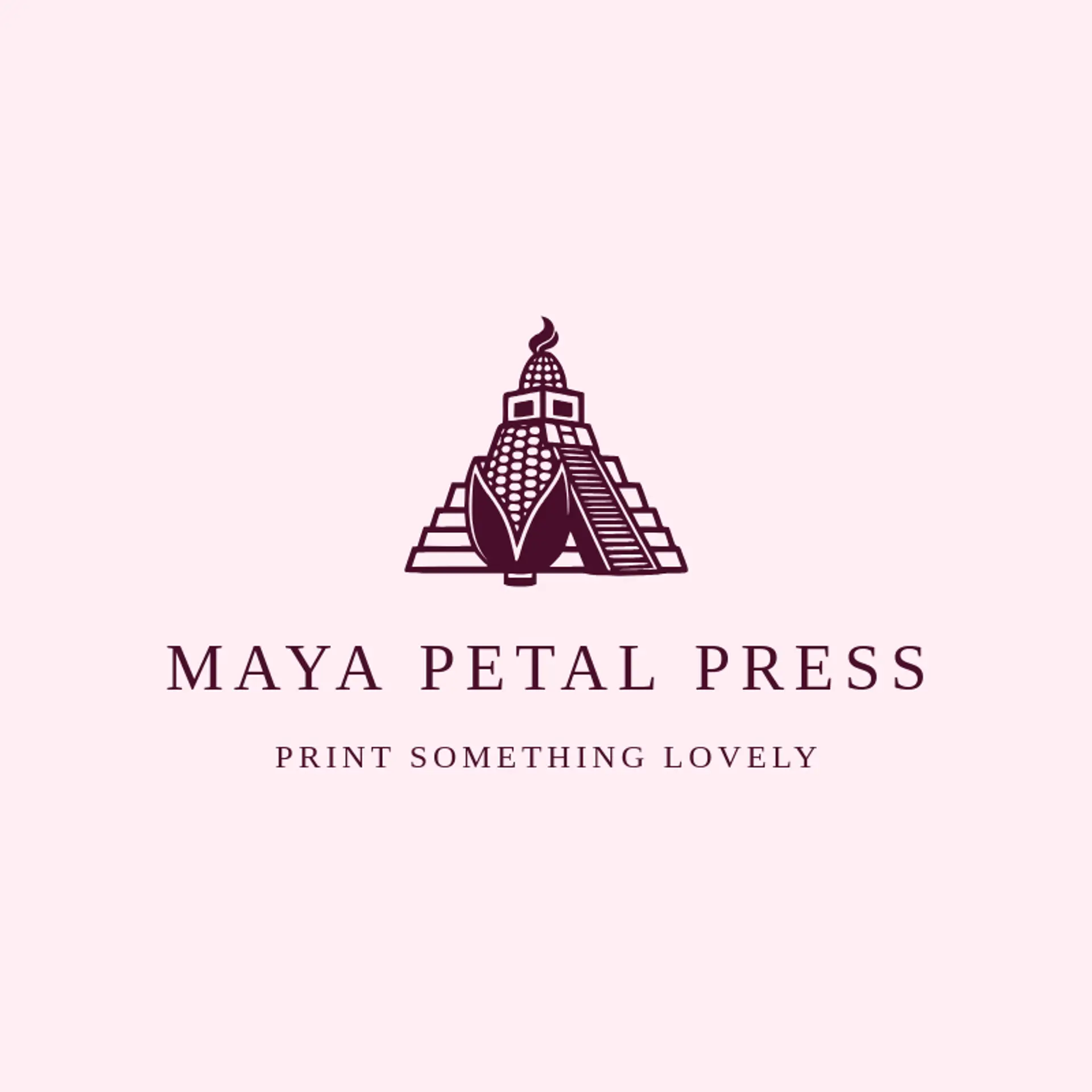 Maya Petal Press logo for maya