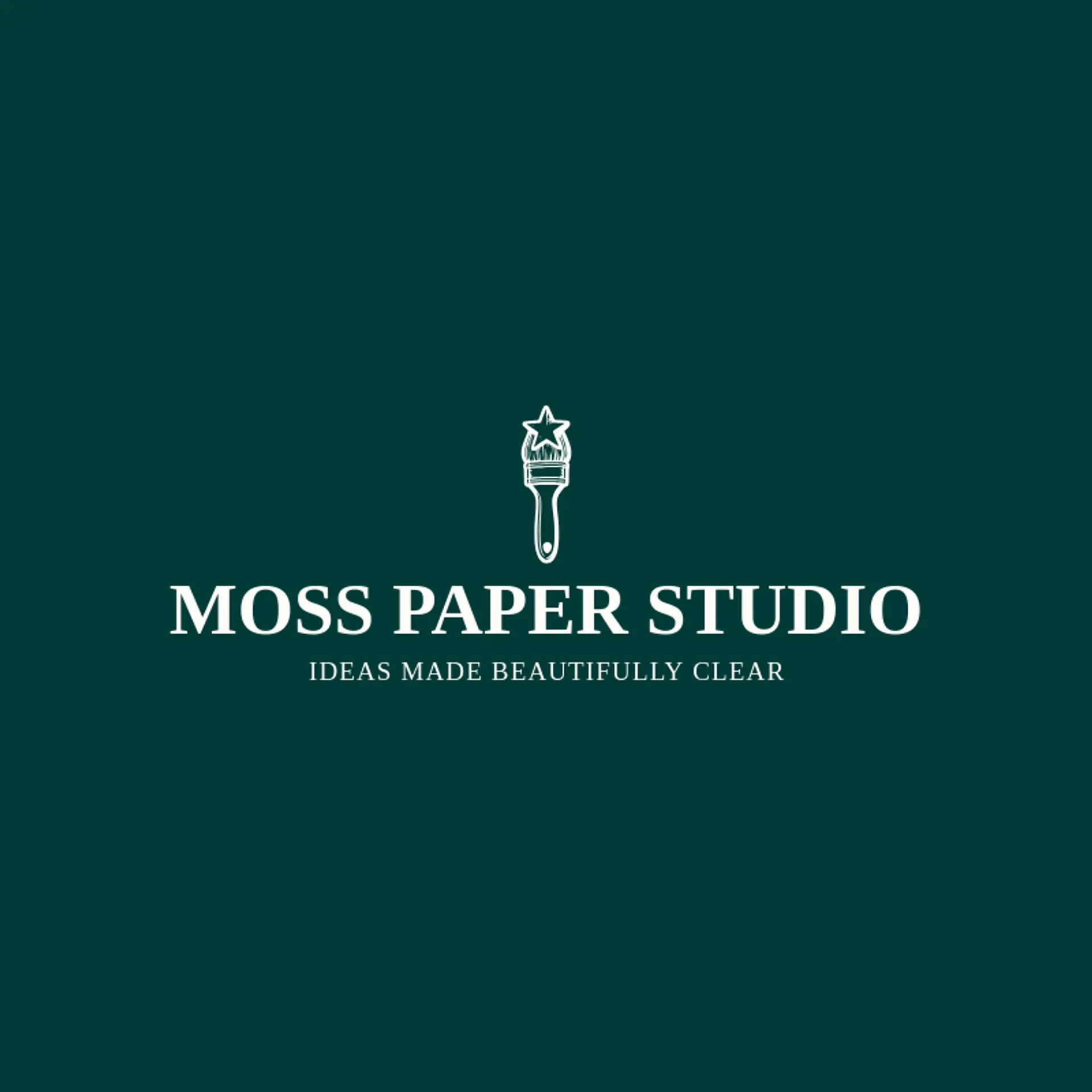 Moss Paper Studio logo for designer