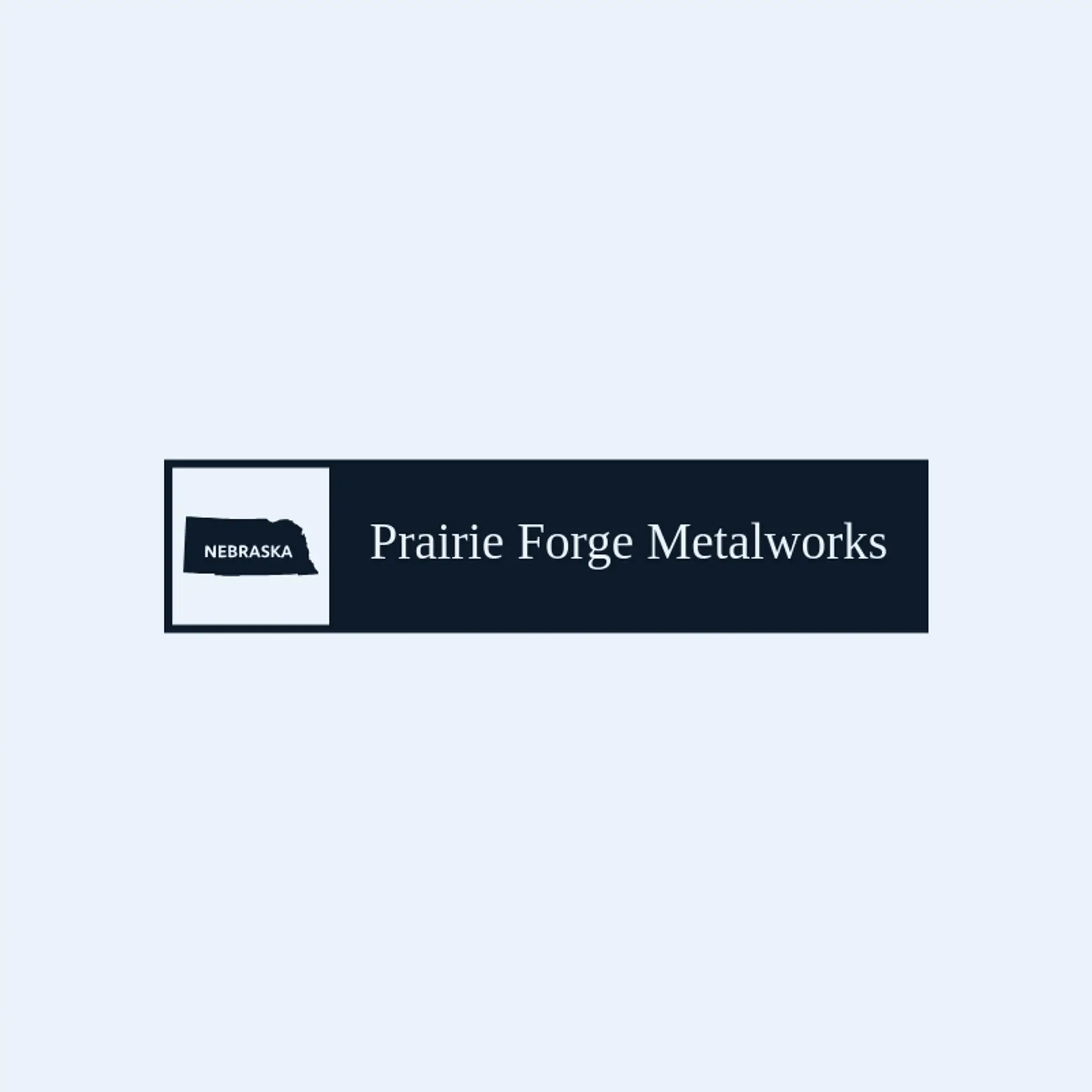 Prairie Forge Metalworks logo for nebraska