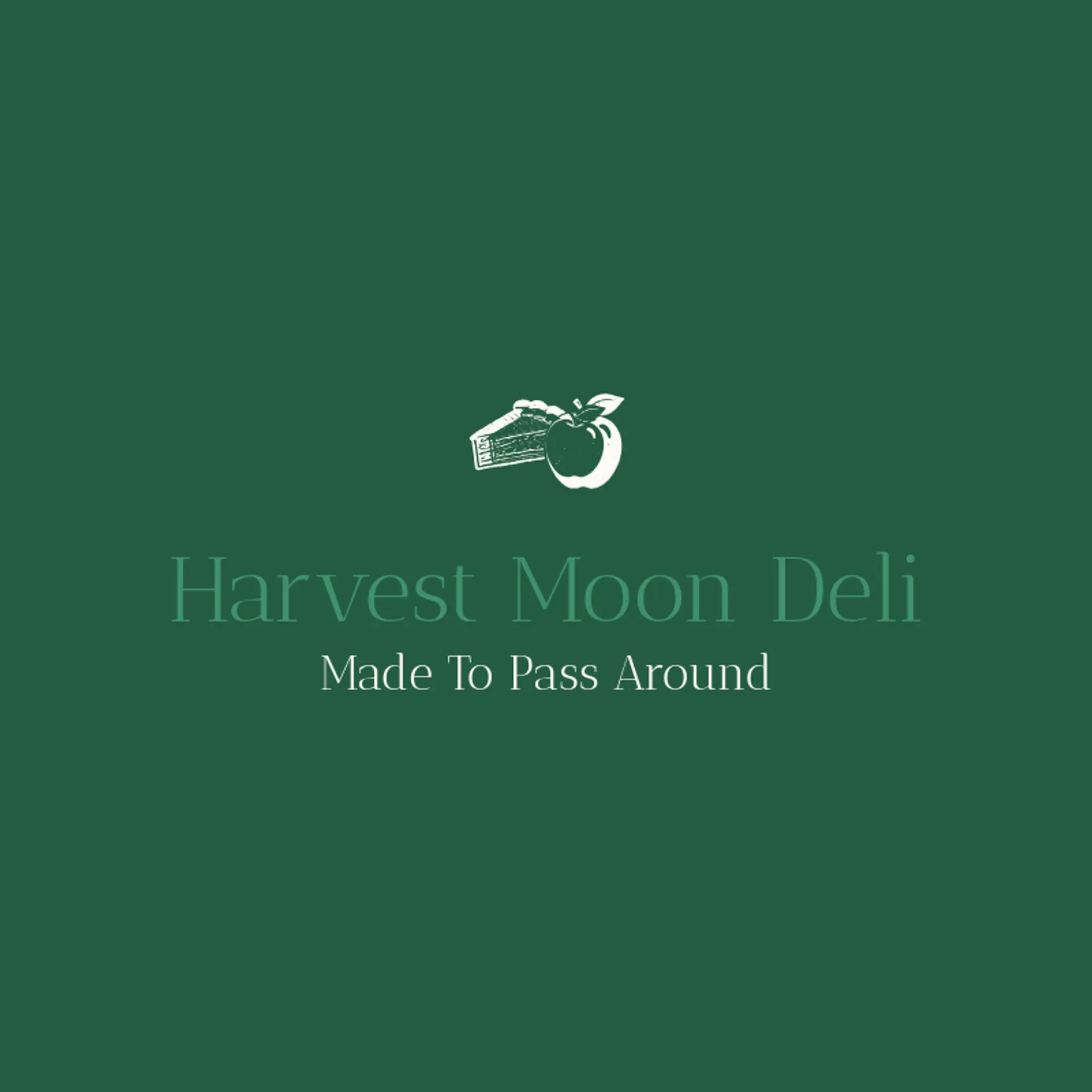 Harvest Moon Deli logo for thanksgiving