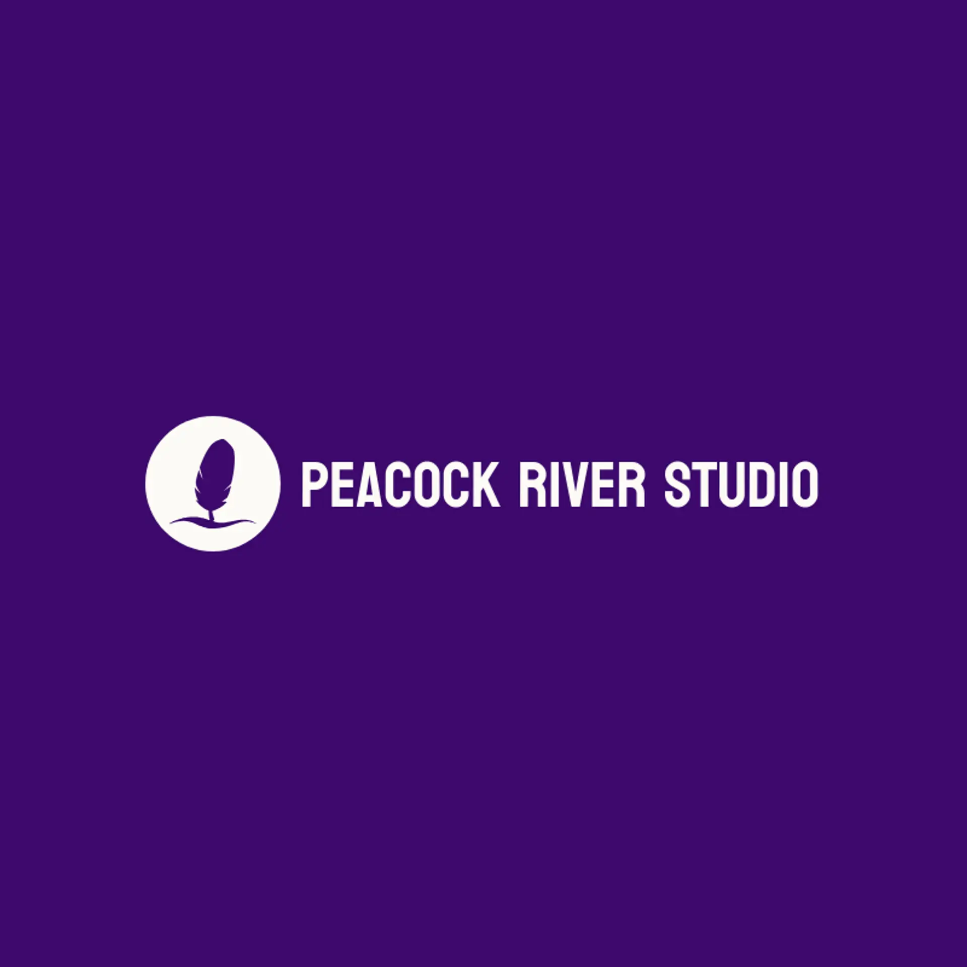 Peacock River Studio logo for hindu
