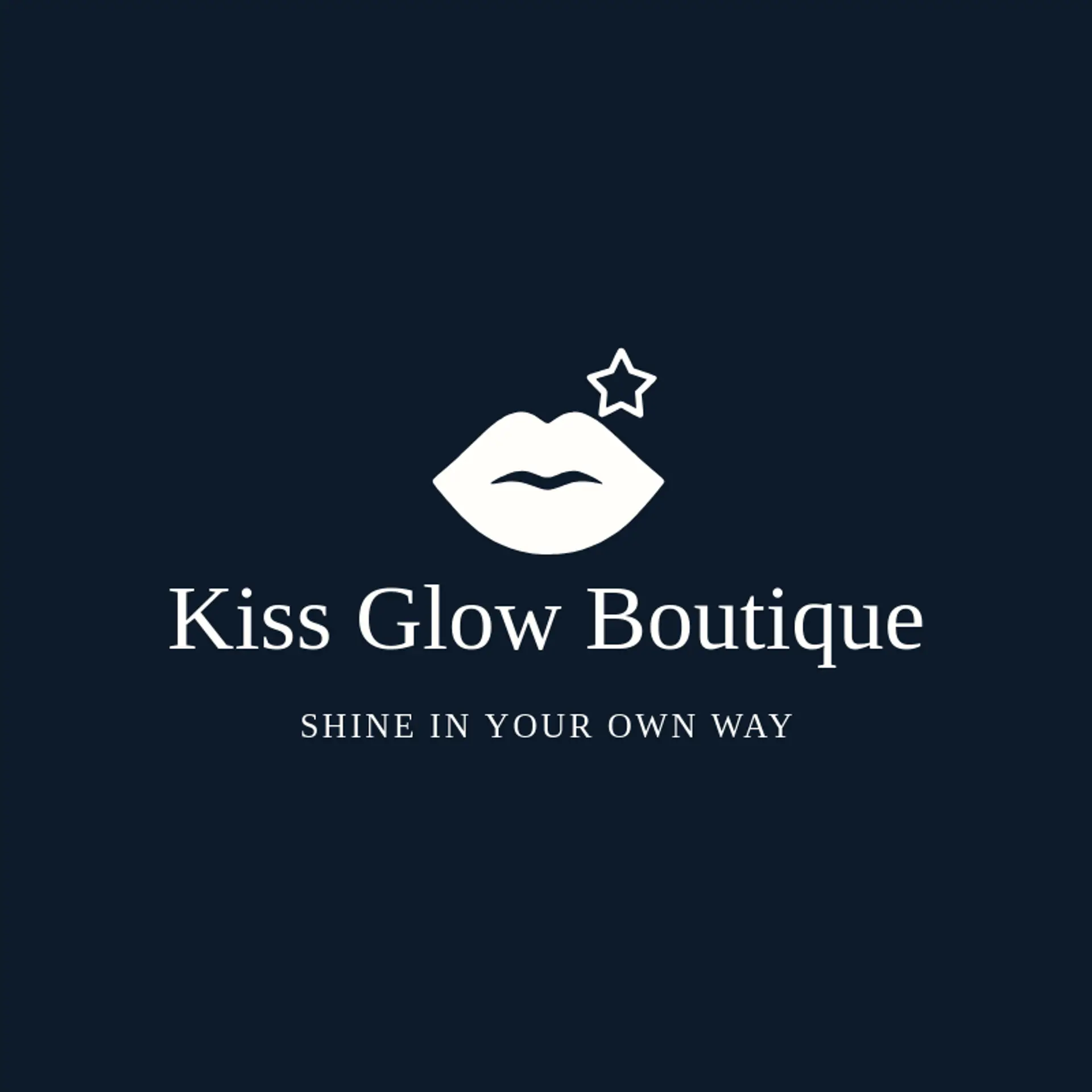 Kiss Glow Boutique logo for kiss