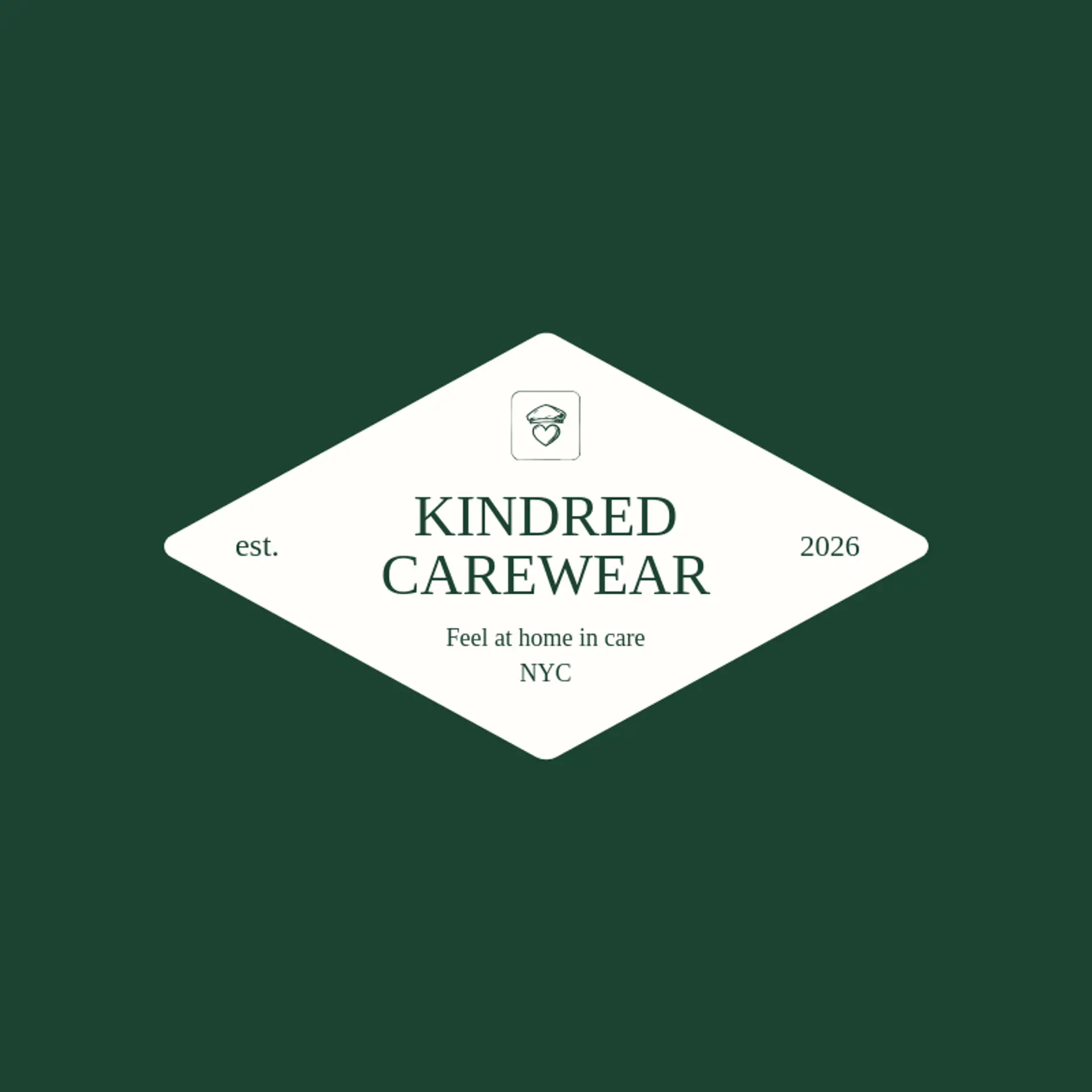 Kindred Carewear logo for scrub