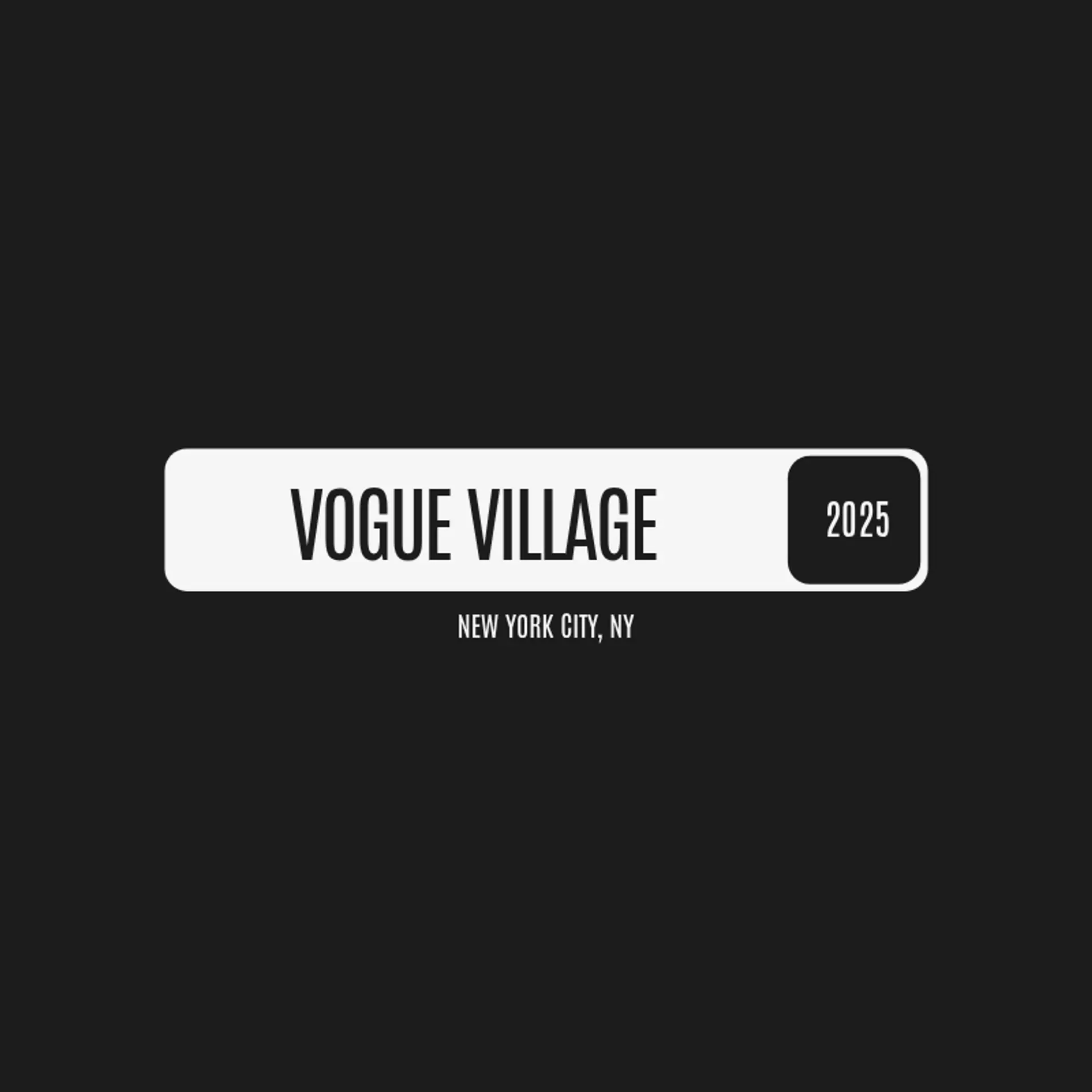 Vogue Village logo for fashion company
