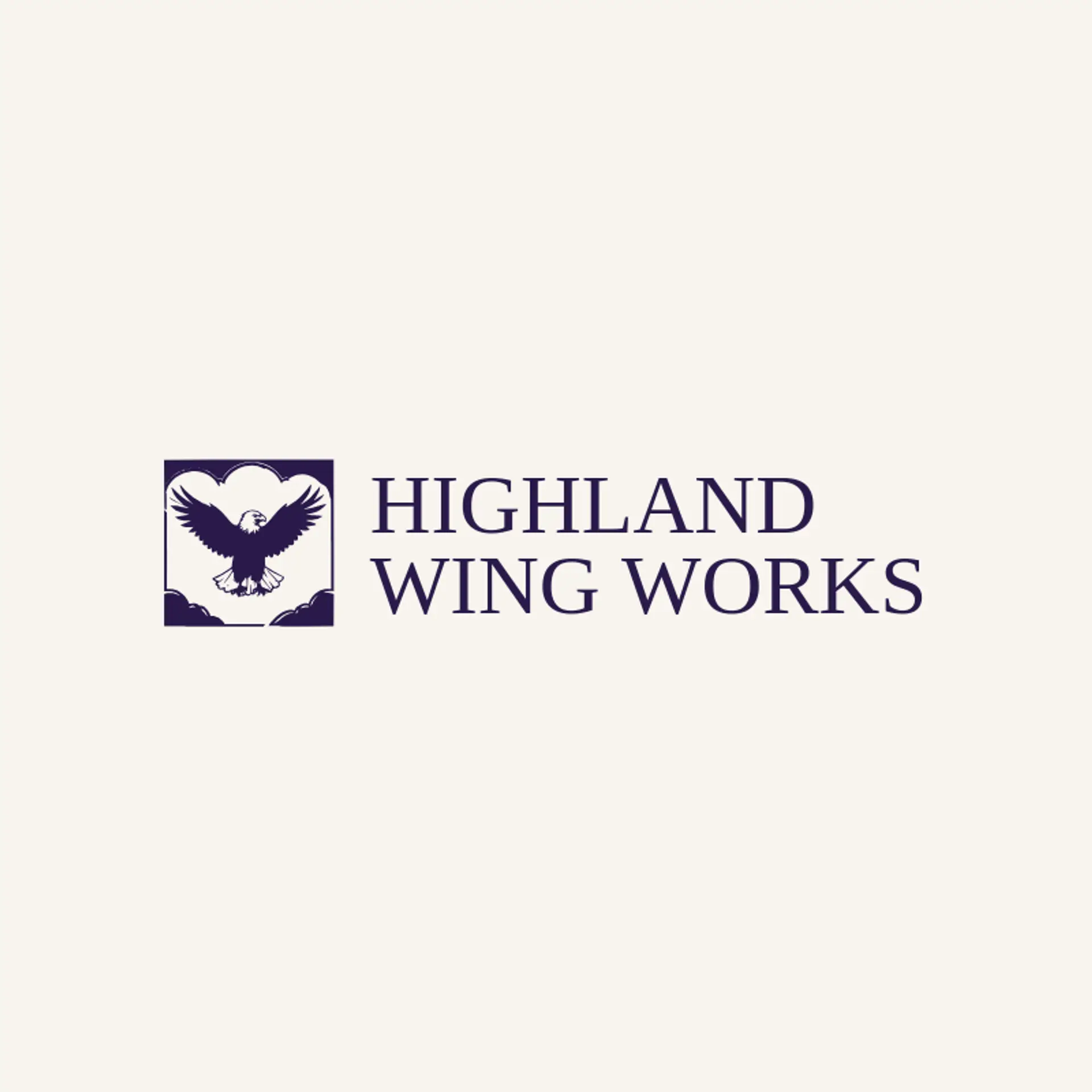 Highland Wing Works logo for american eagle