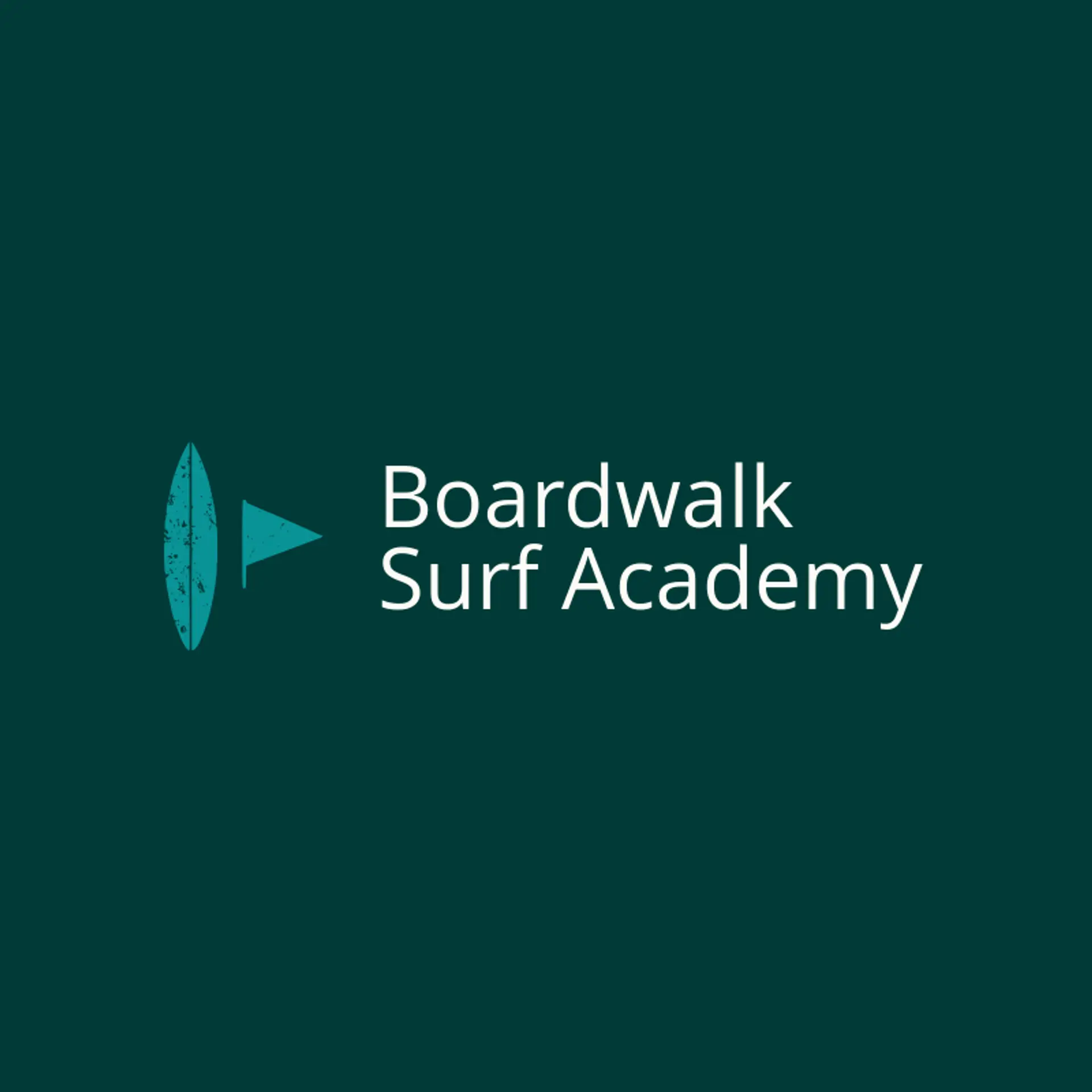 Boardwalk Surf Academy logo for surfboard