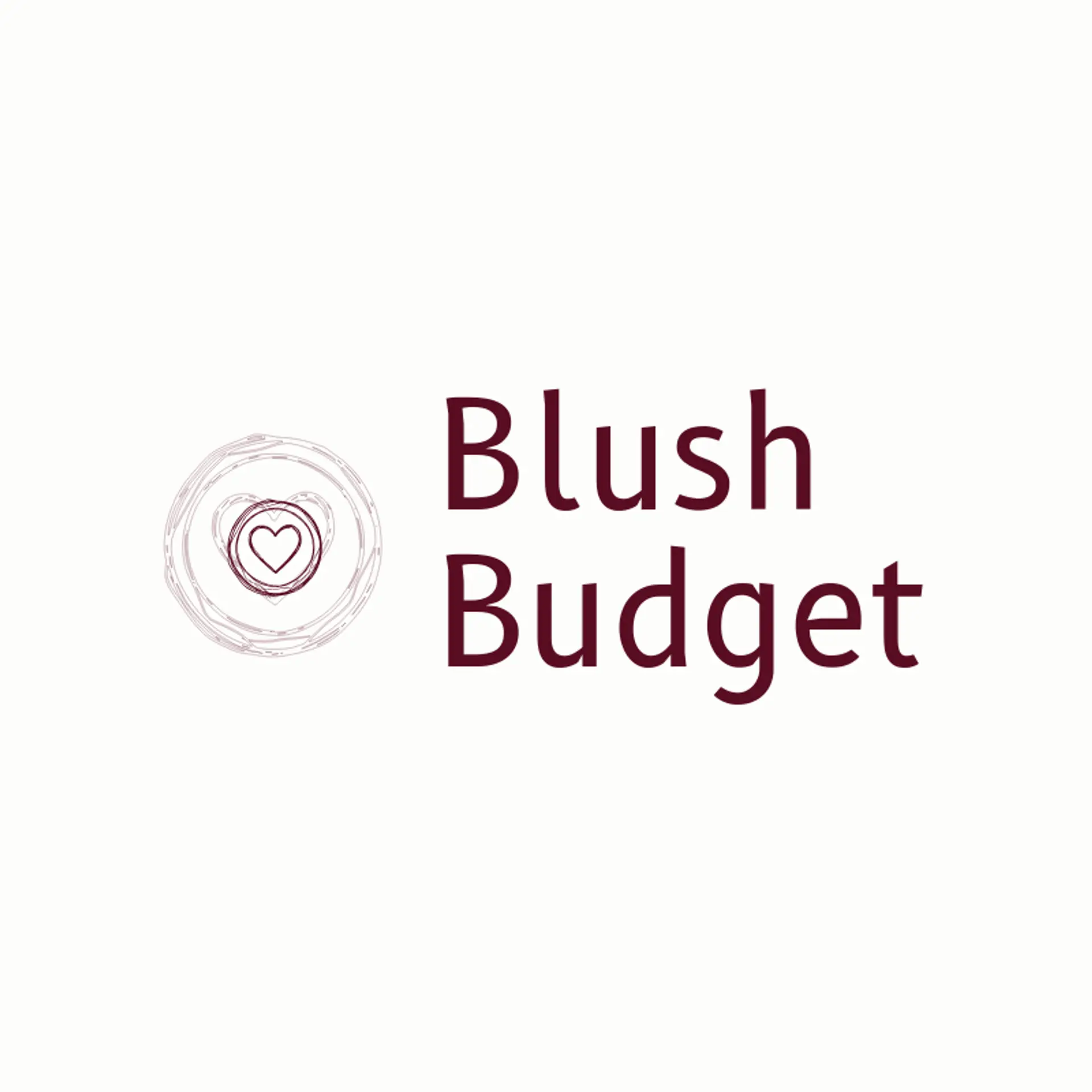 Blush Budget logo for money