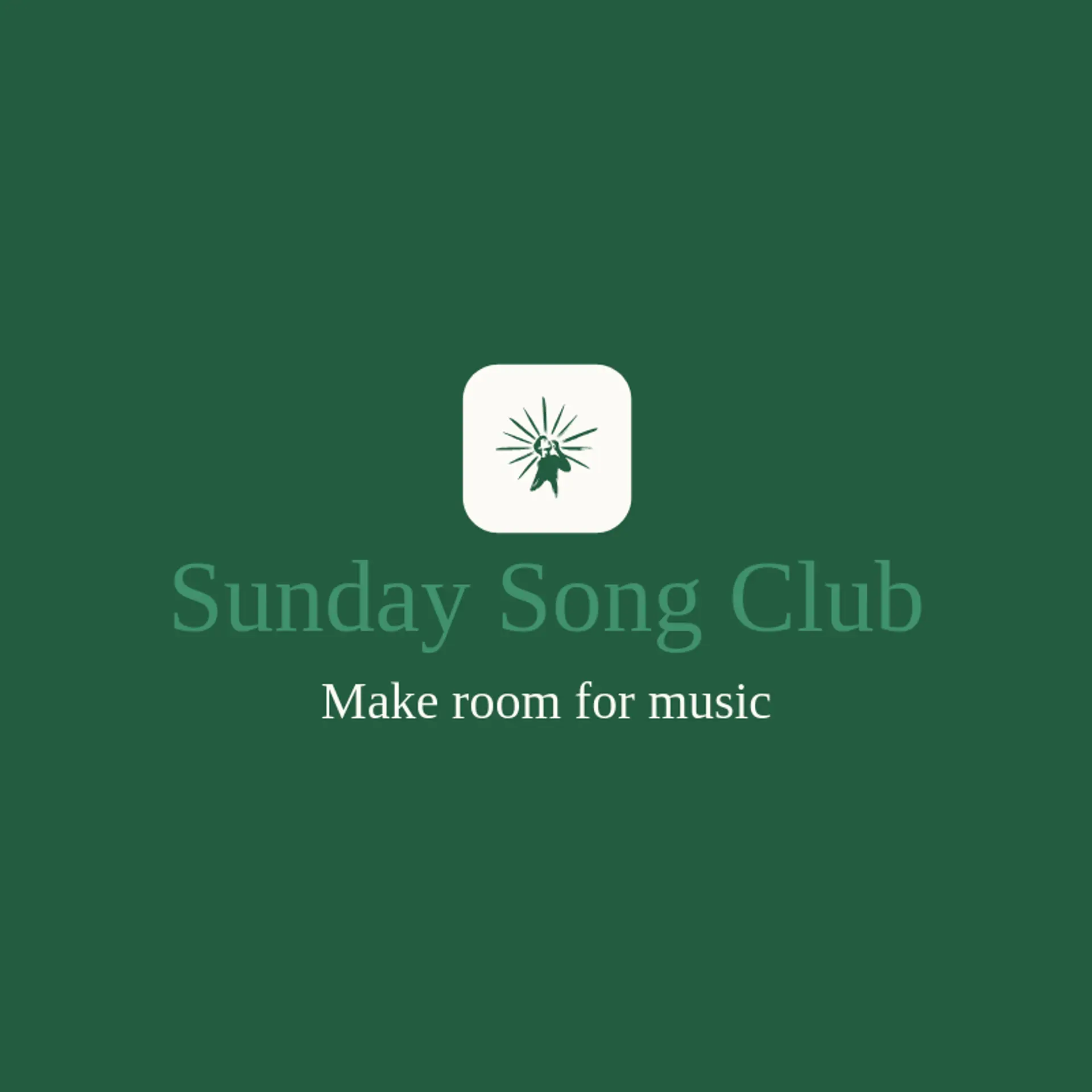 Sunday Song Club logo for singing