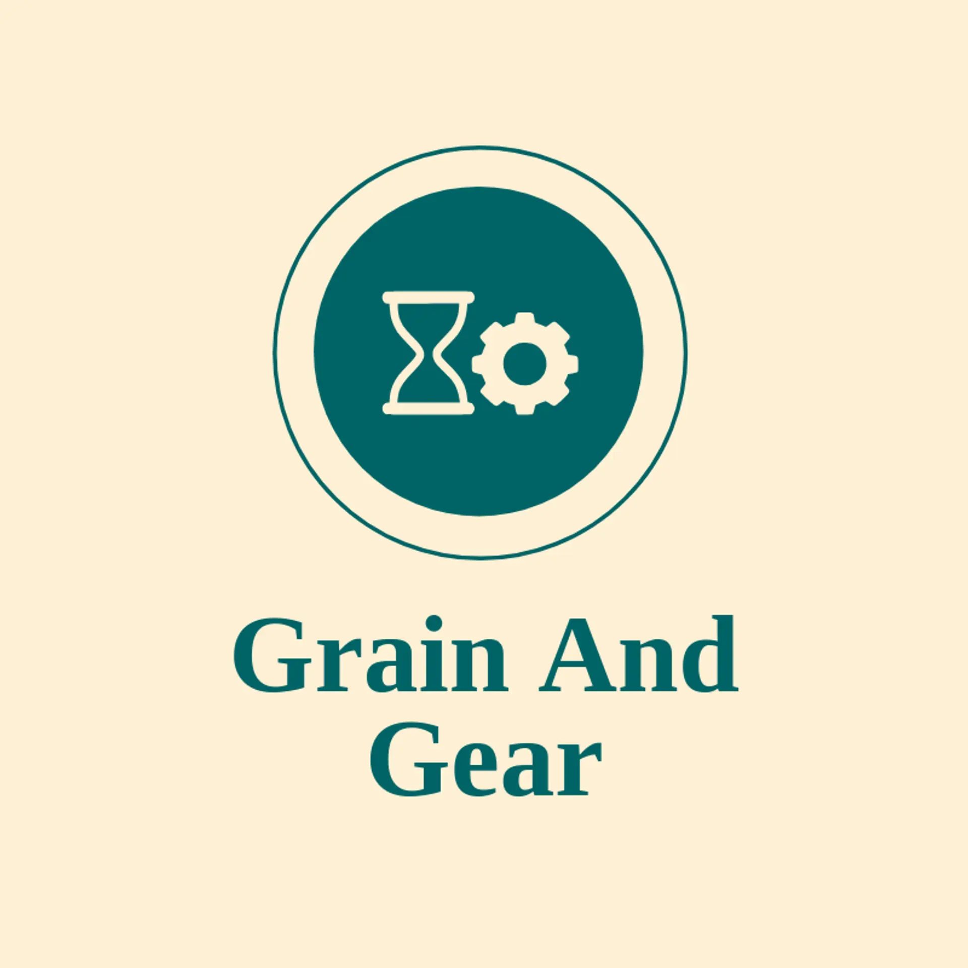 Grain And Gear logo for hourglass