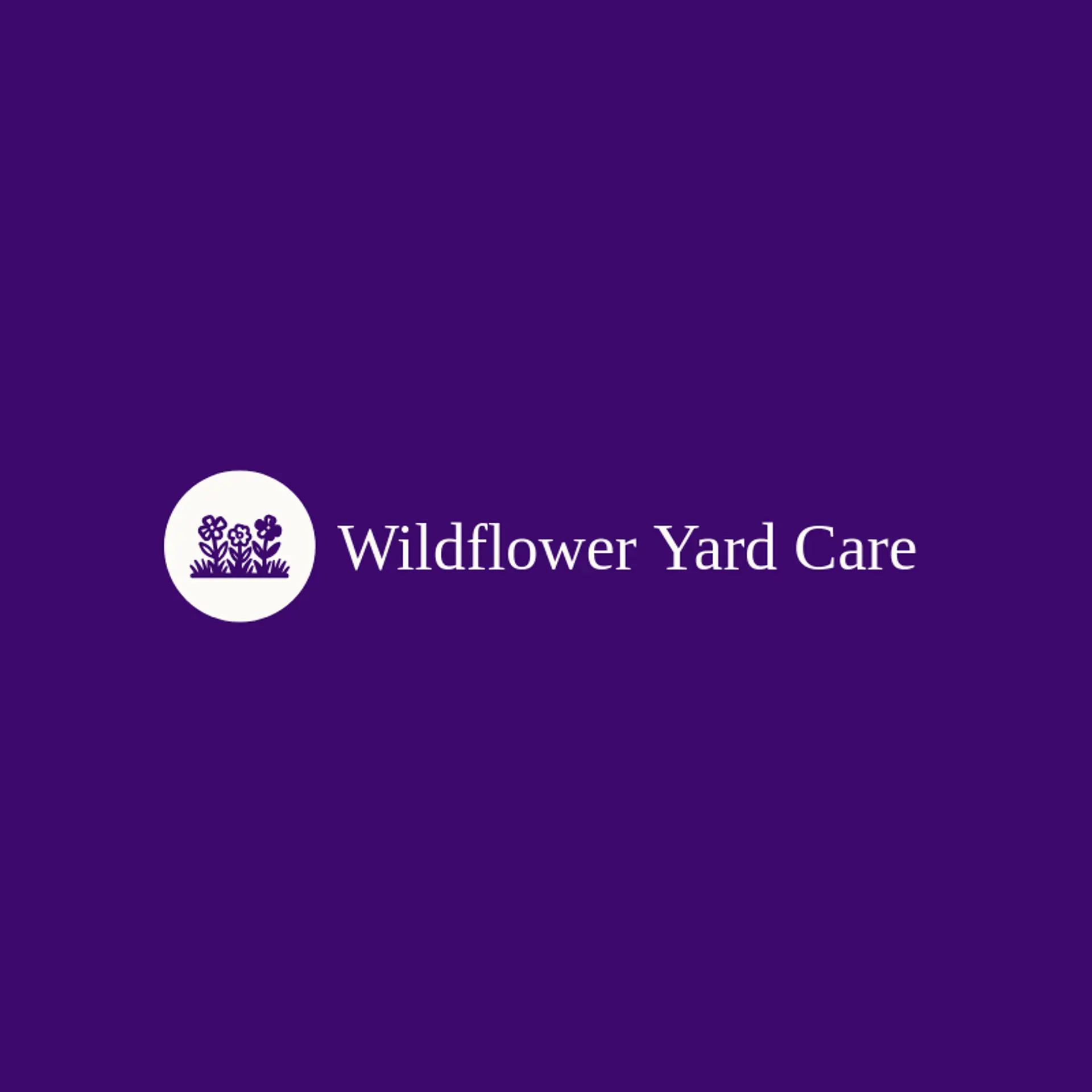 Wildflower Yard Care logo for lawn service