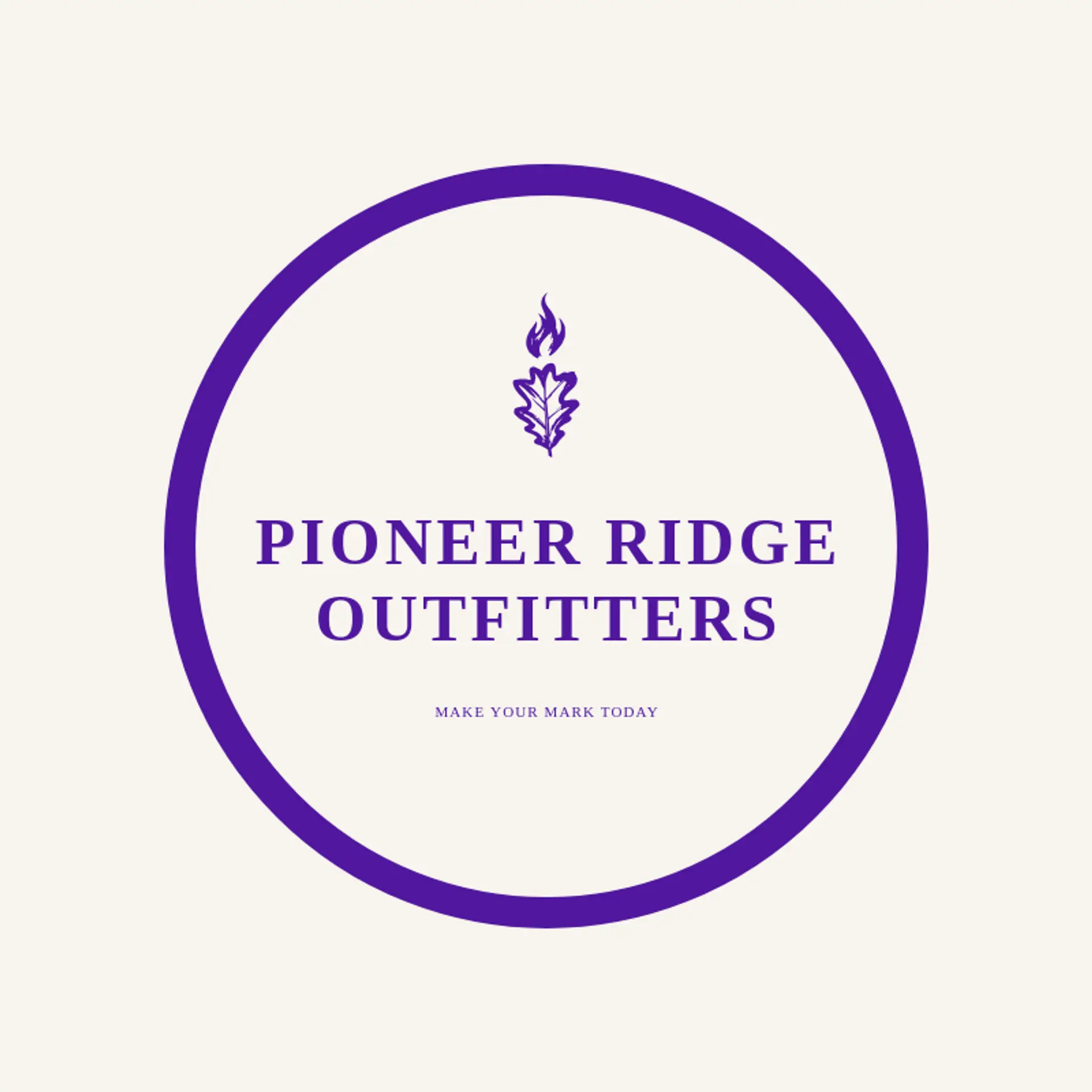 Pioneer Ridge Outfitters logo for masculine
